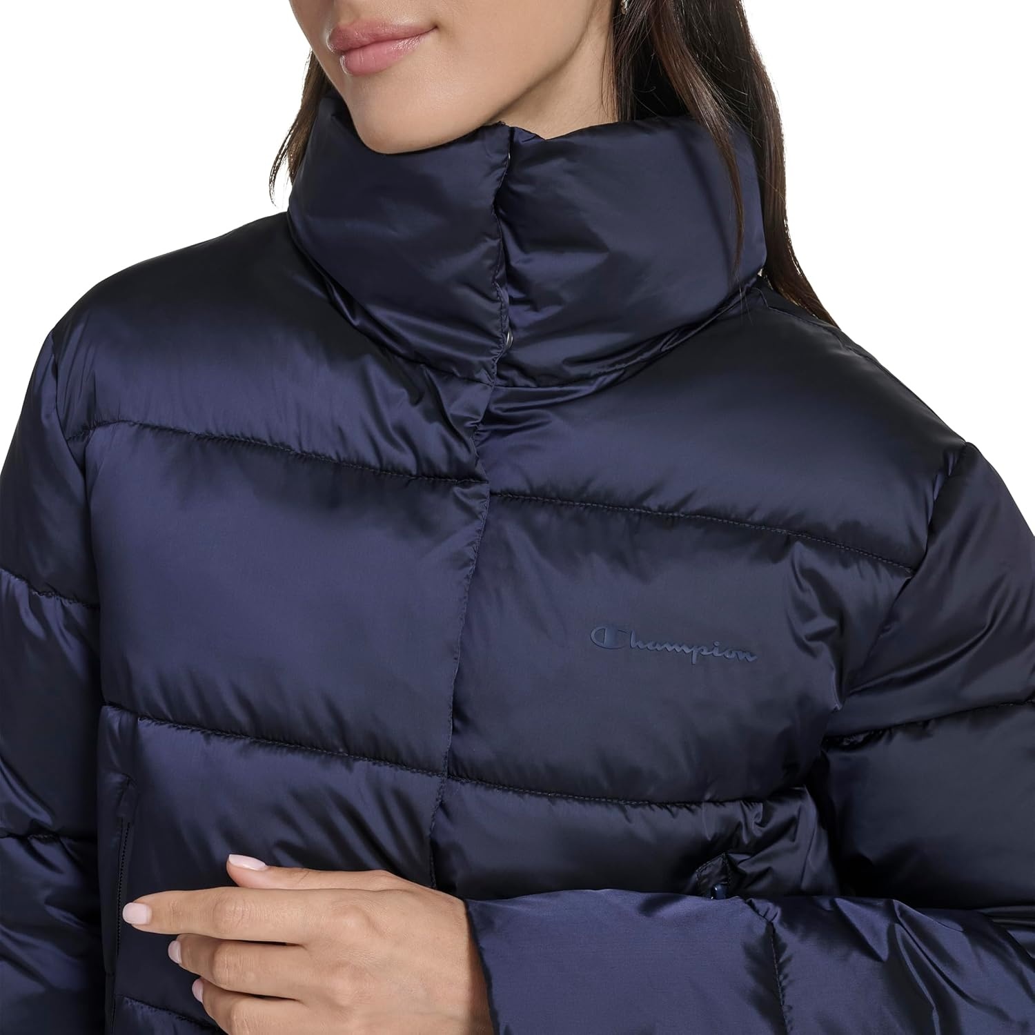 image:imageChampion Womens Cropped Puffer JacketNavy