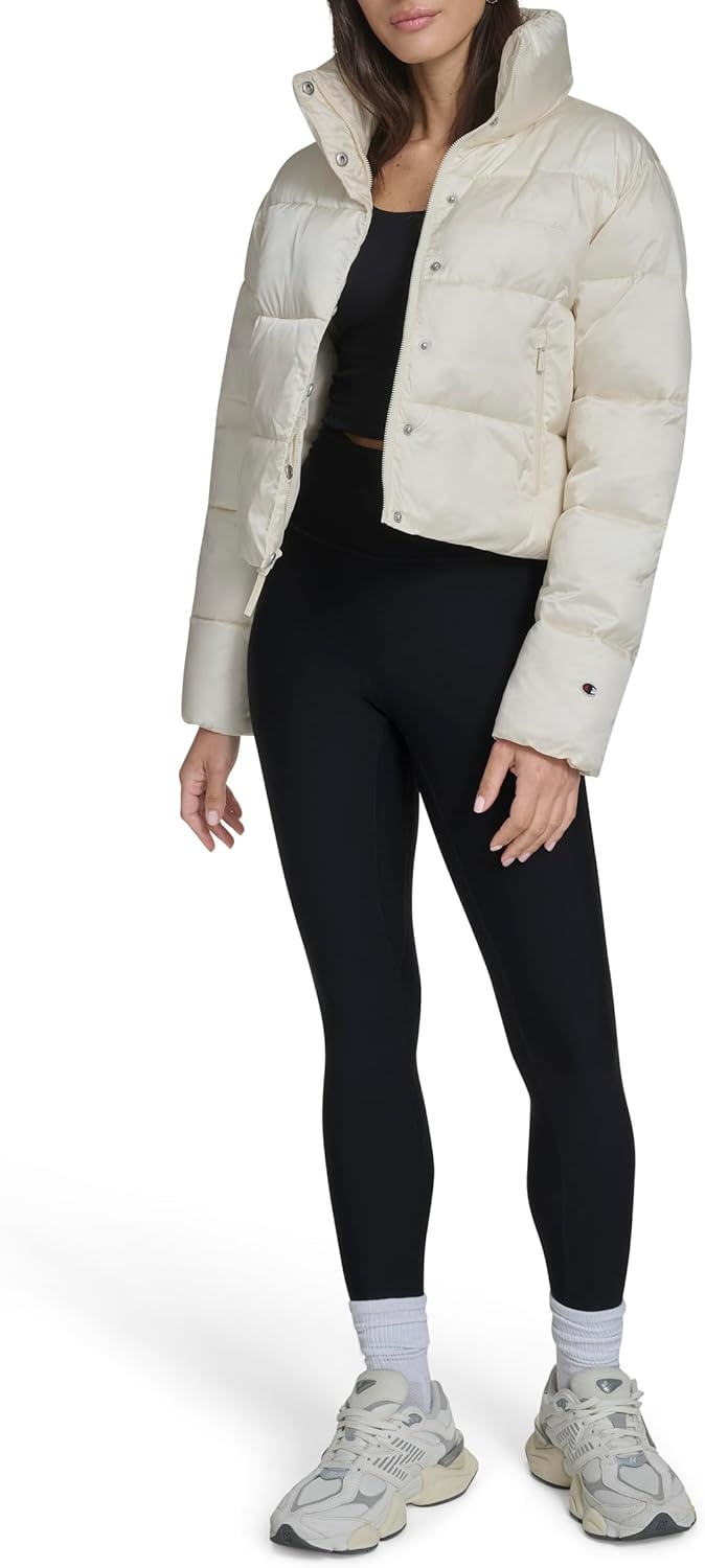 image:imageChampion Womens Cropped Puffer JacketWhite