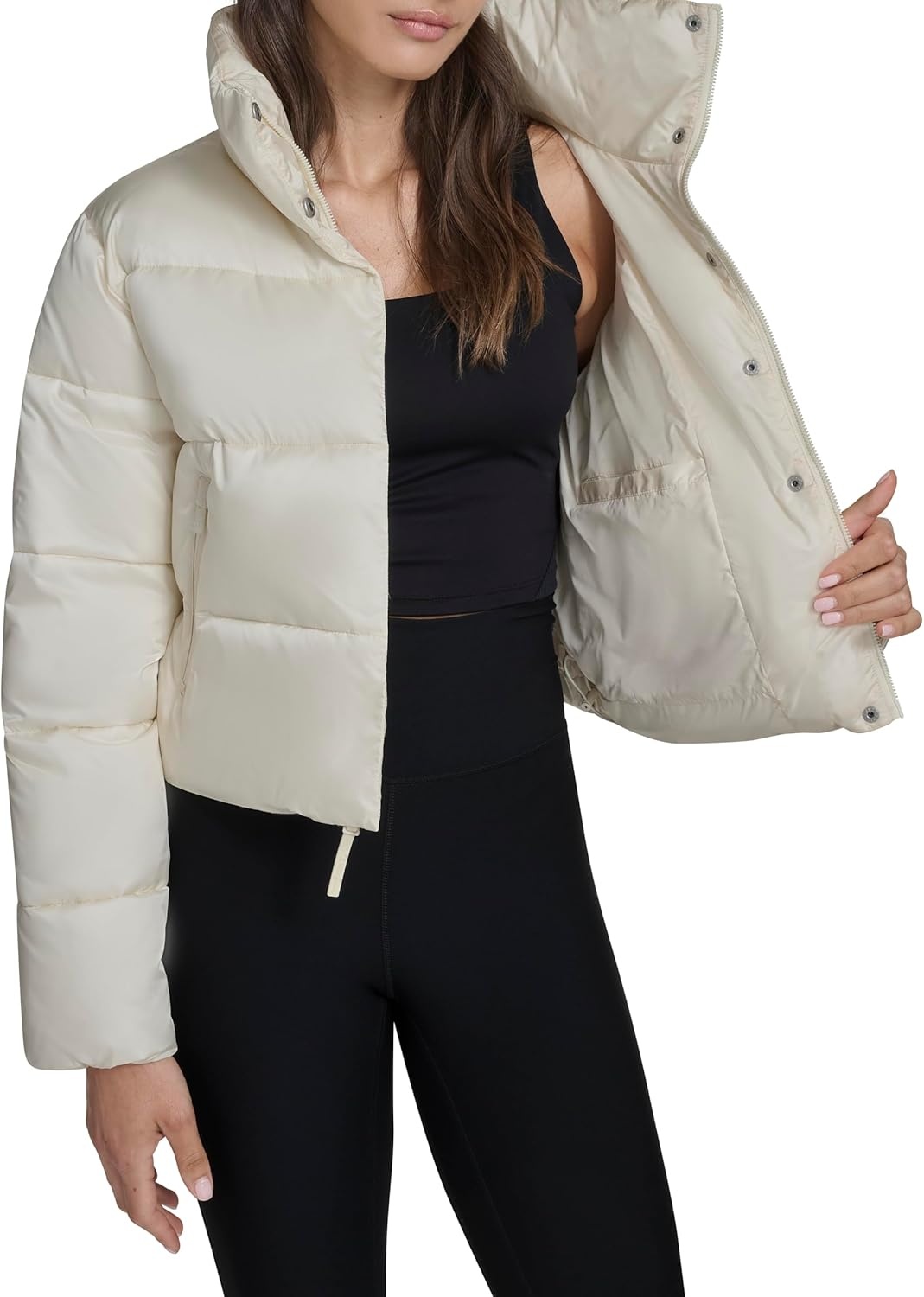 image:imageChampion Womens Cropped Puffer JacketWhite