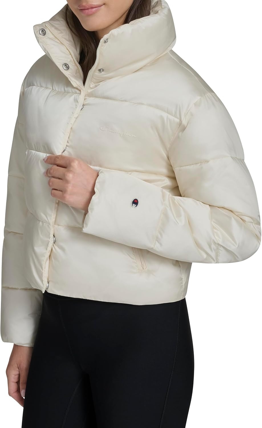image:imageChampion Womens Cropped Puffer JacketWhite