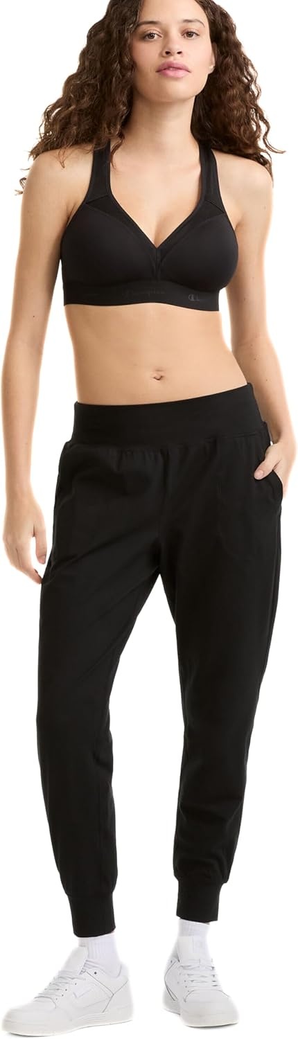 image:imageChampion Womens Curvy Sports Bra TexturedBlack