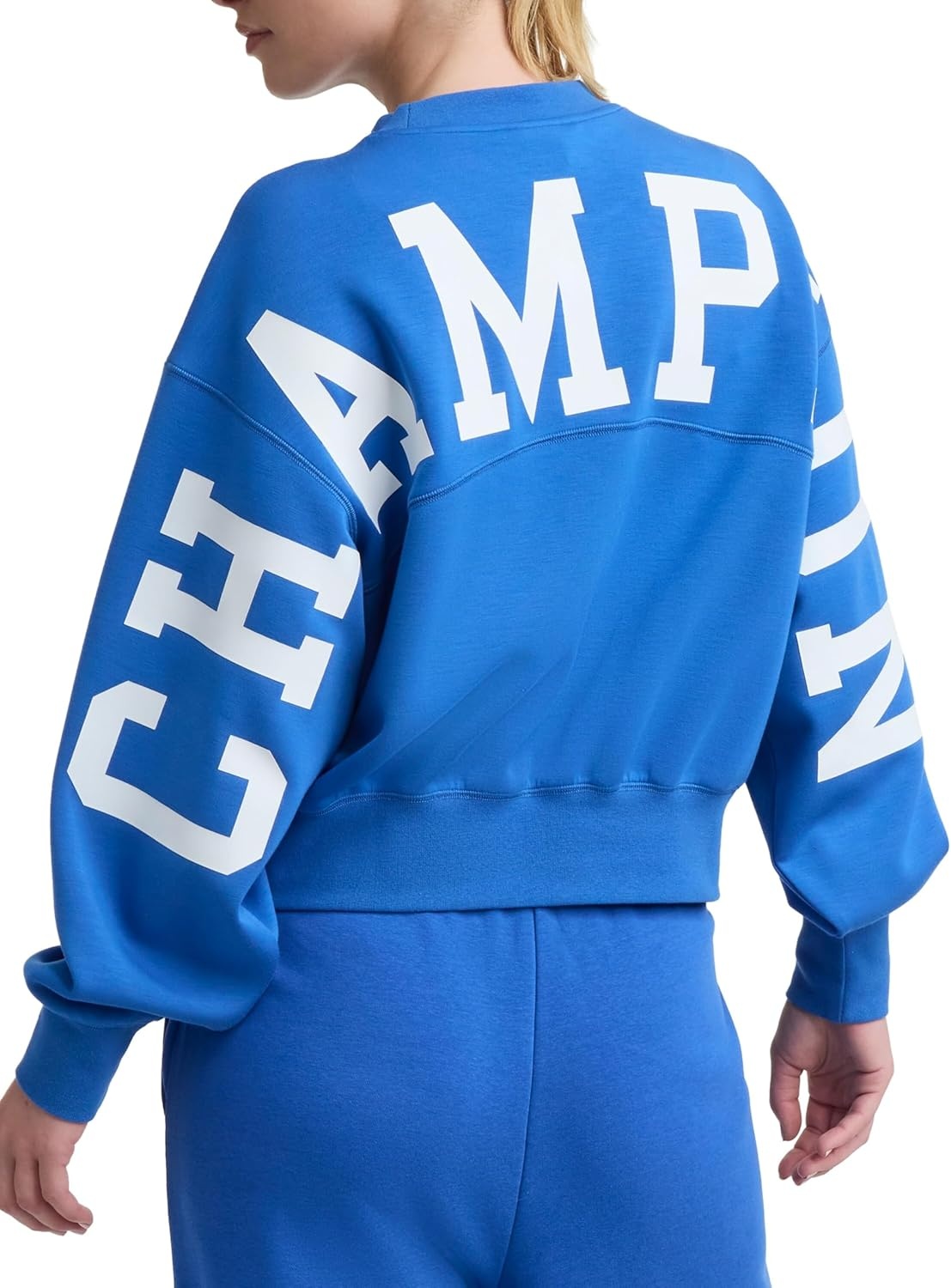 image:imageChampion Womens Endzone Crewneck Sweatshirt Loose FitNebulas Blue