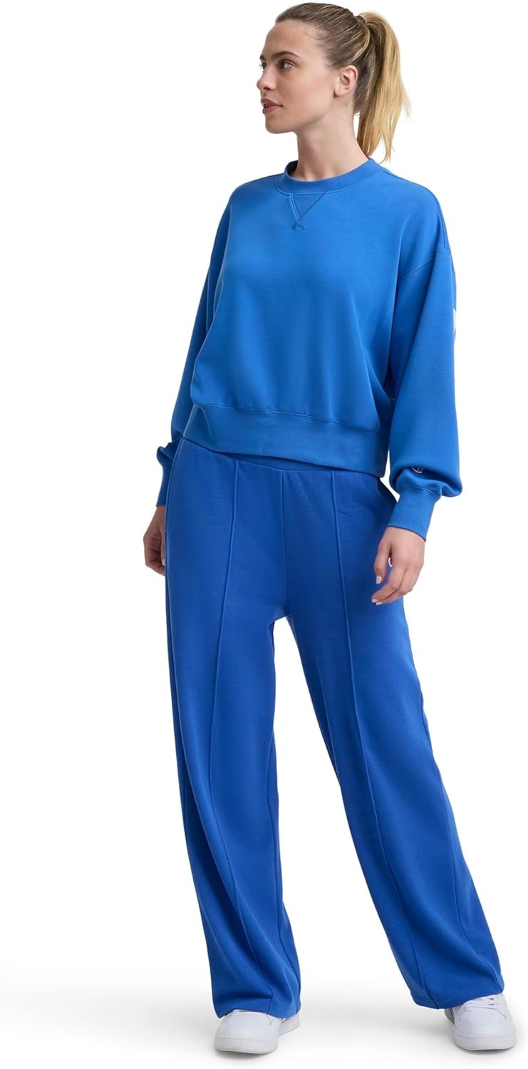image:imageChampion Womens Endzone Crewneck Sweatshirt Loose FitNebulas Blue