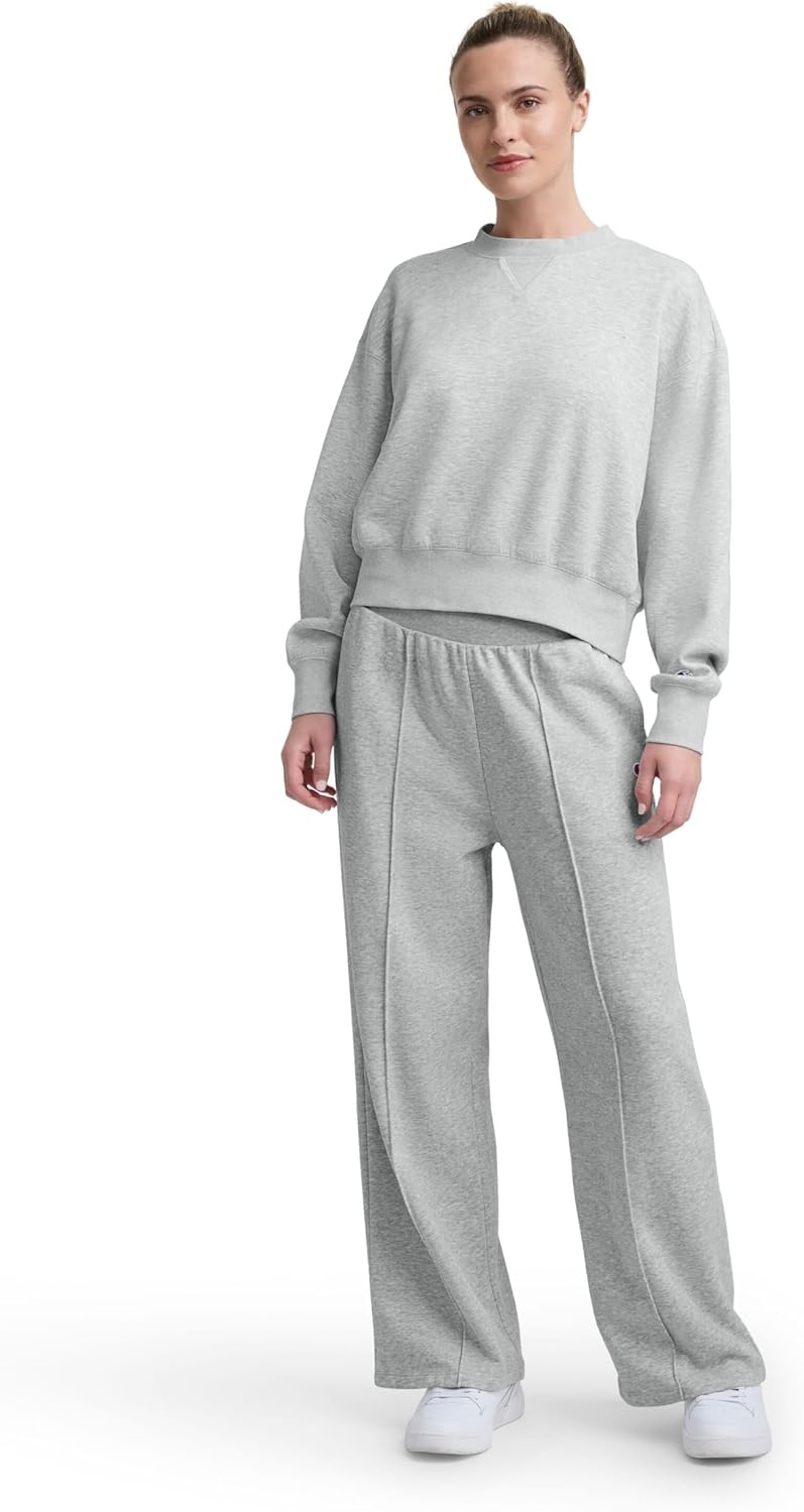 image:imageChampion Womens Endzone Crewneck Sweatshirt Loose FitOxford Gray Heather