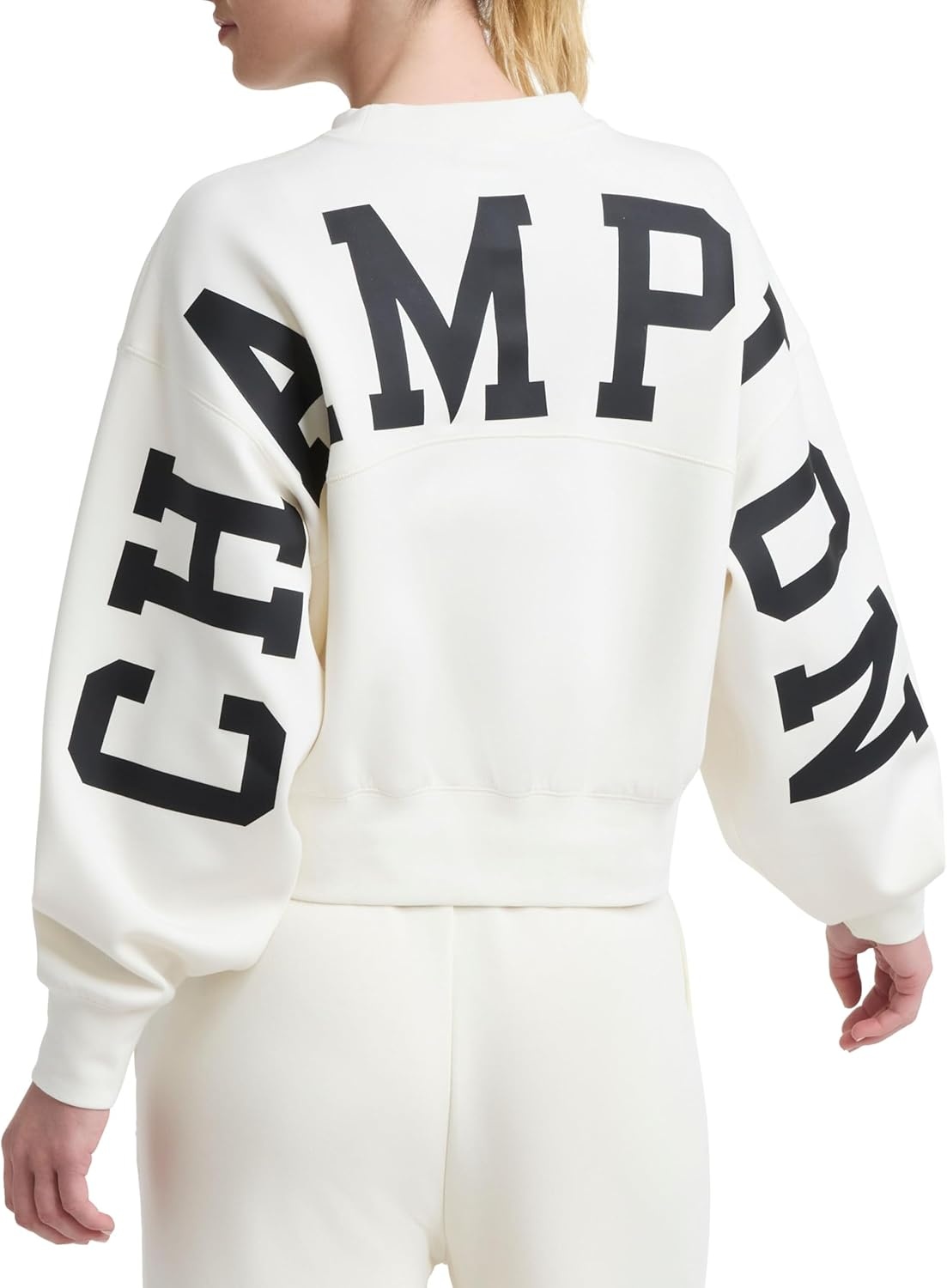 image:imageChampion Womens Endzone Crewneck Sweatshirt Loose FitUnbleached Cotton