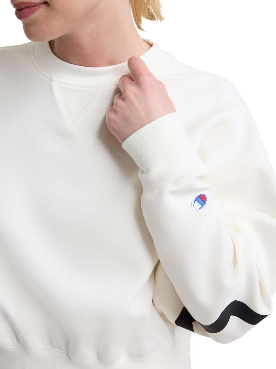 image:imageChampion Womens Endzone Crewneck Sweatshirt Loose FitUnbleached Cotton