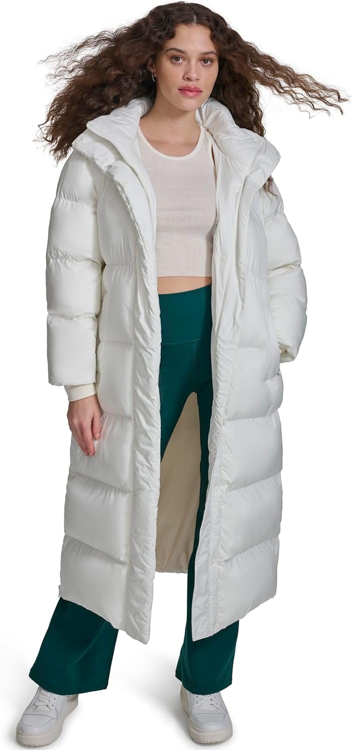 image:imageChampion Womens Extra Long Quilted Puffer Jacket With HoodMarshmallow