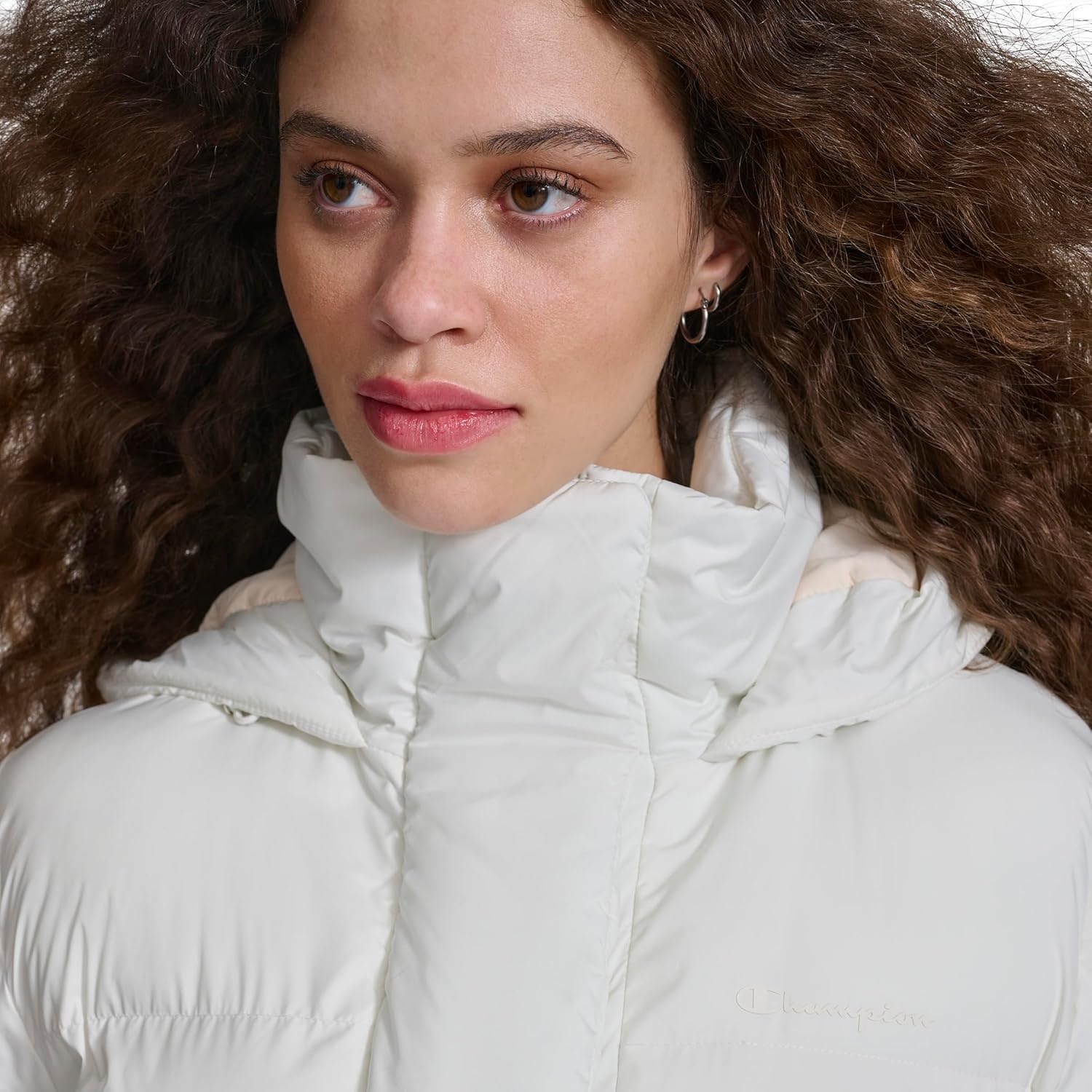 image:imageChampion Womens Extra Long Quilted Puffer Jacket With HoodMarshmallow