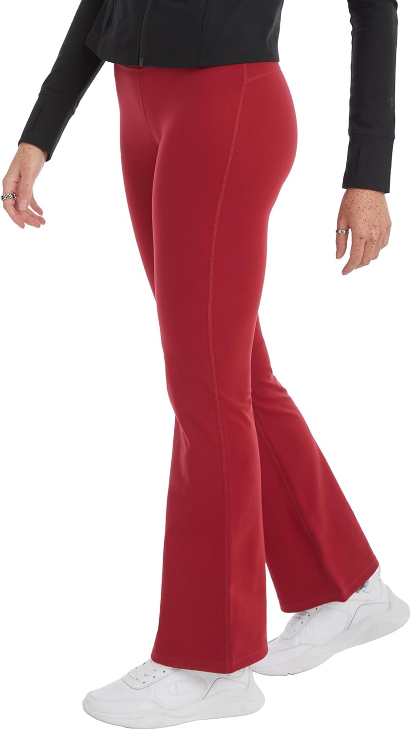 image:imageChampion Womens Flare Leggings Soft Touch Moisture Wicking Flared Pants for Women 315 Plus Size AvailableCardinal