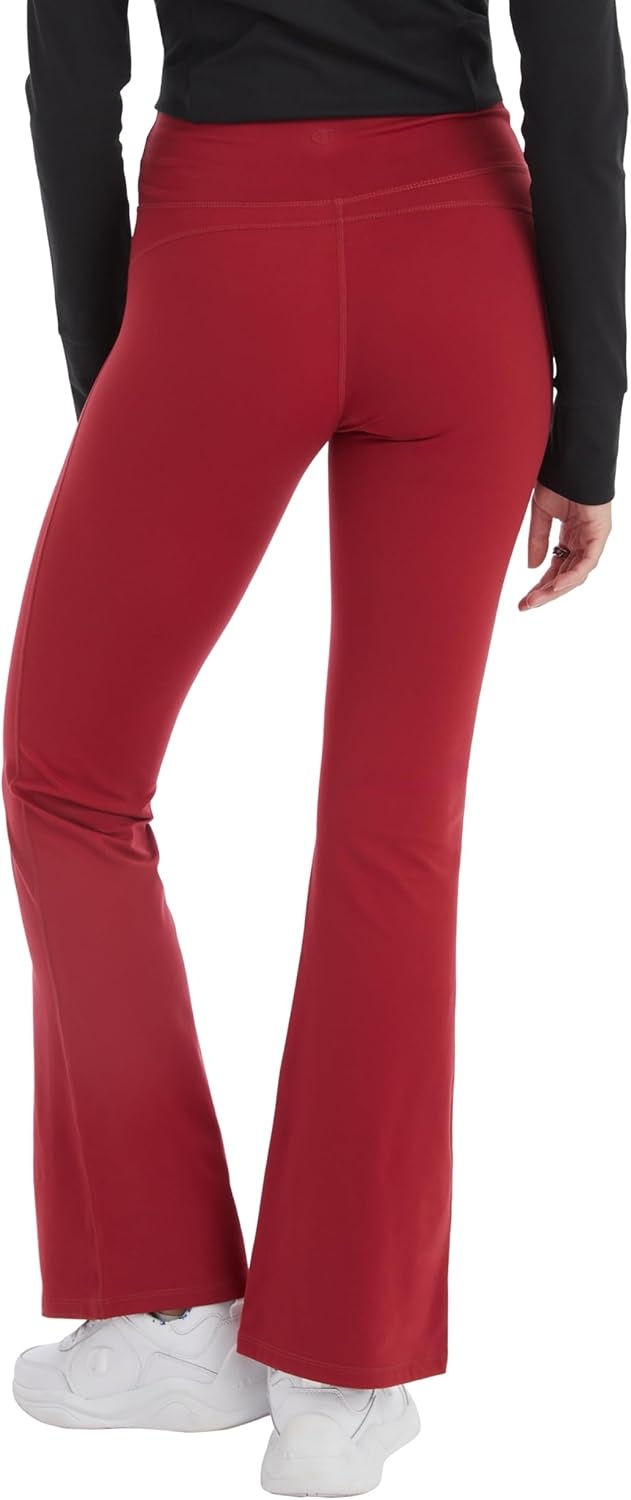 image:imageChampion Womens Flare Leggings Soft Touch Moisture Wicking Flared Pants for Women 315 Plus Size AvailableCardinal