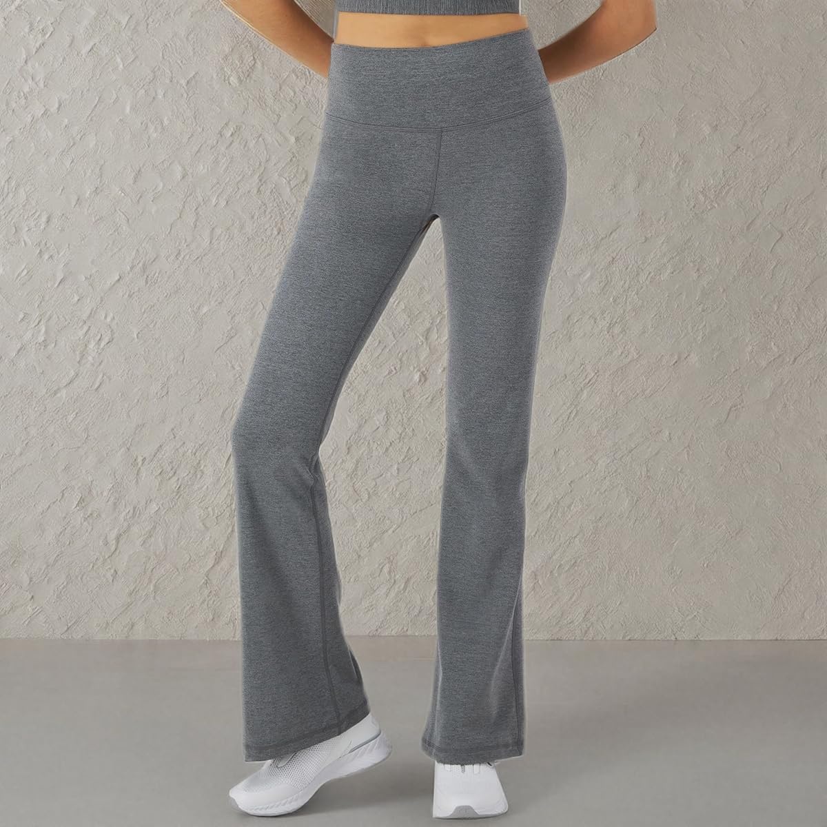 image:imageChampion Womens Flare Leggings Soft Touch Moisture Wicking Flared Pants for Women 315 Plus Size AvailableEbony Heather