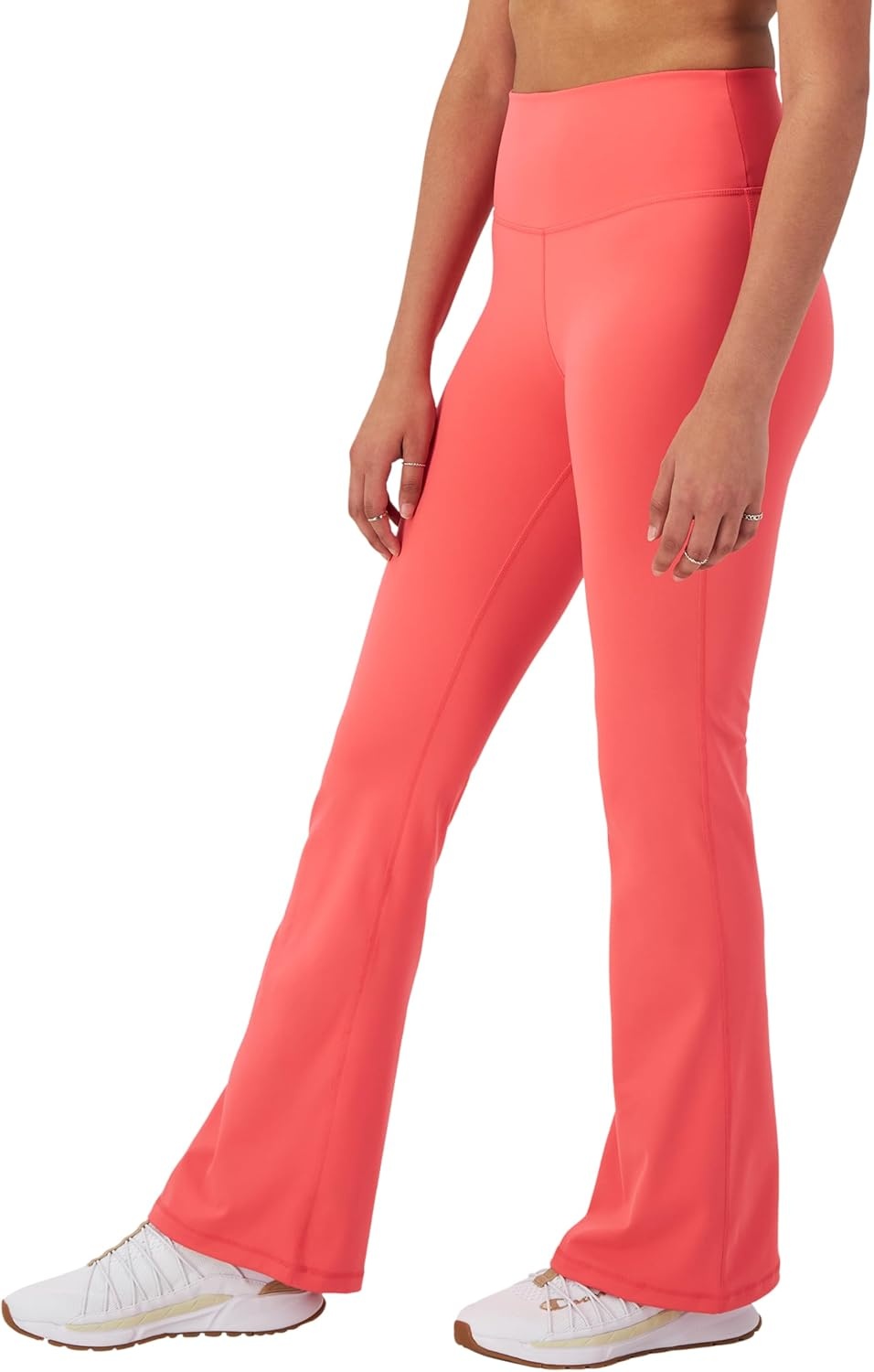 image:imageChampion Womens Flare Leggings Soft Touch Moisture Wicking Flared Pants for Women 315 Plus Size AvailableHigh Tide Coral