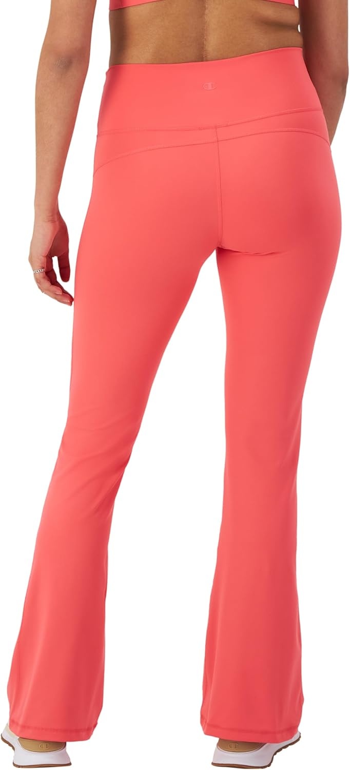 image:imageChampion Womens Flare Leggings Soft Touch Moisture Wicking Flared Pants for Women 315 Plus Size AvailableHigh Tide Coral