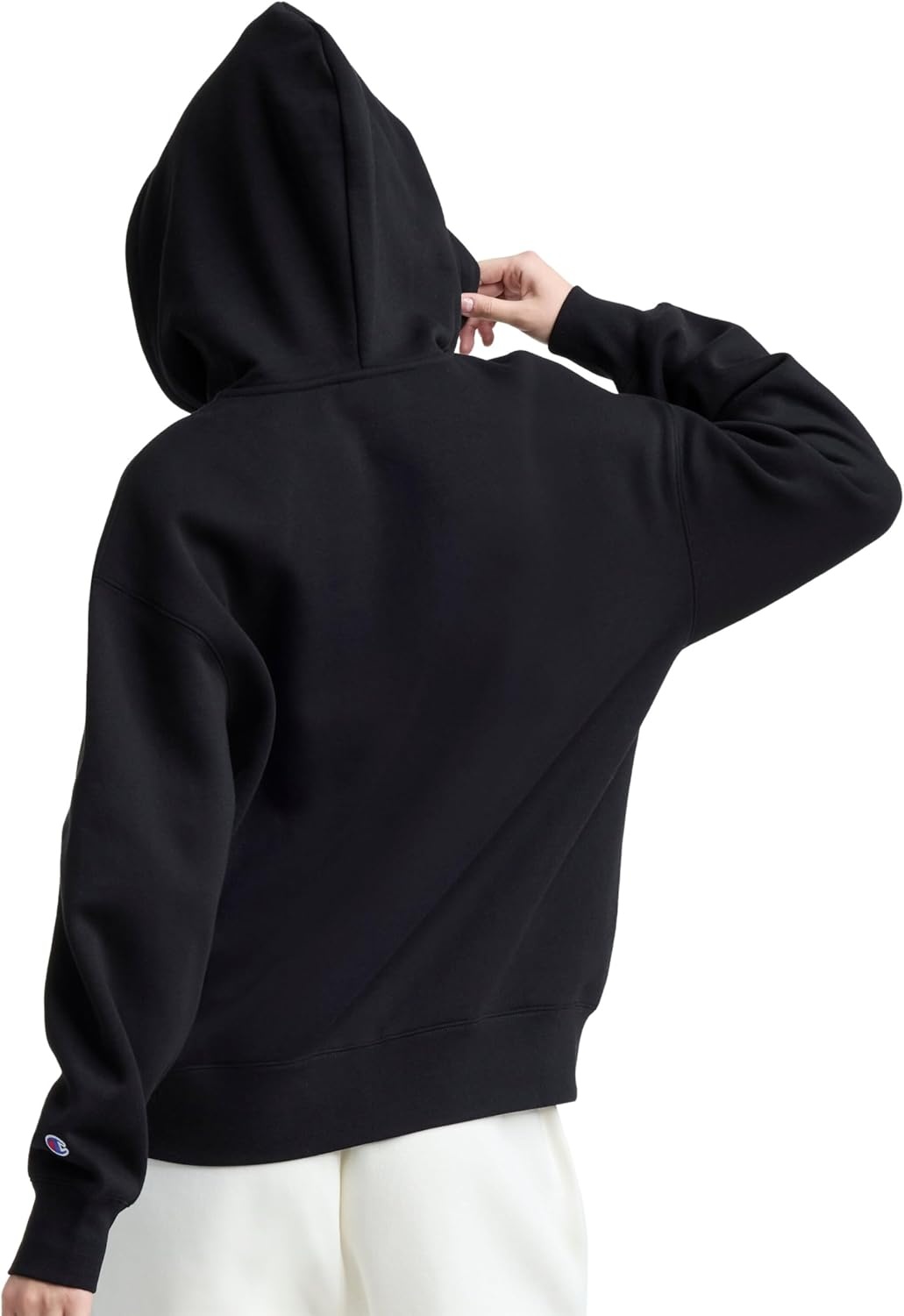 image:imageChampion Womens Full Zip Fleece Hoodie Loose Fit Midweight C Logo Available in Regular and PlusBlack C Logo