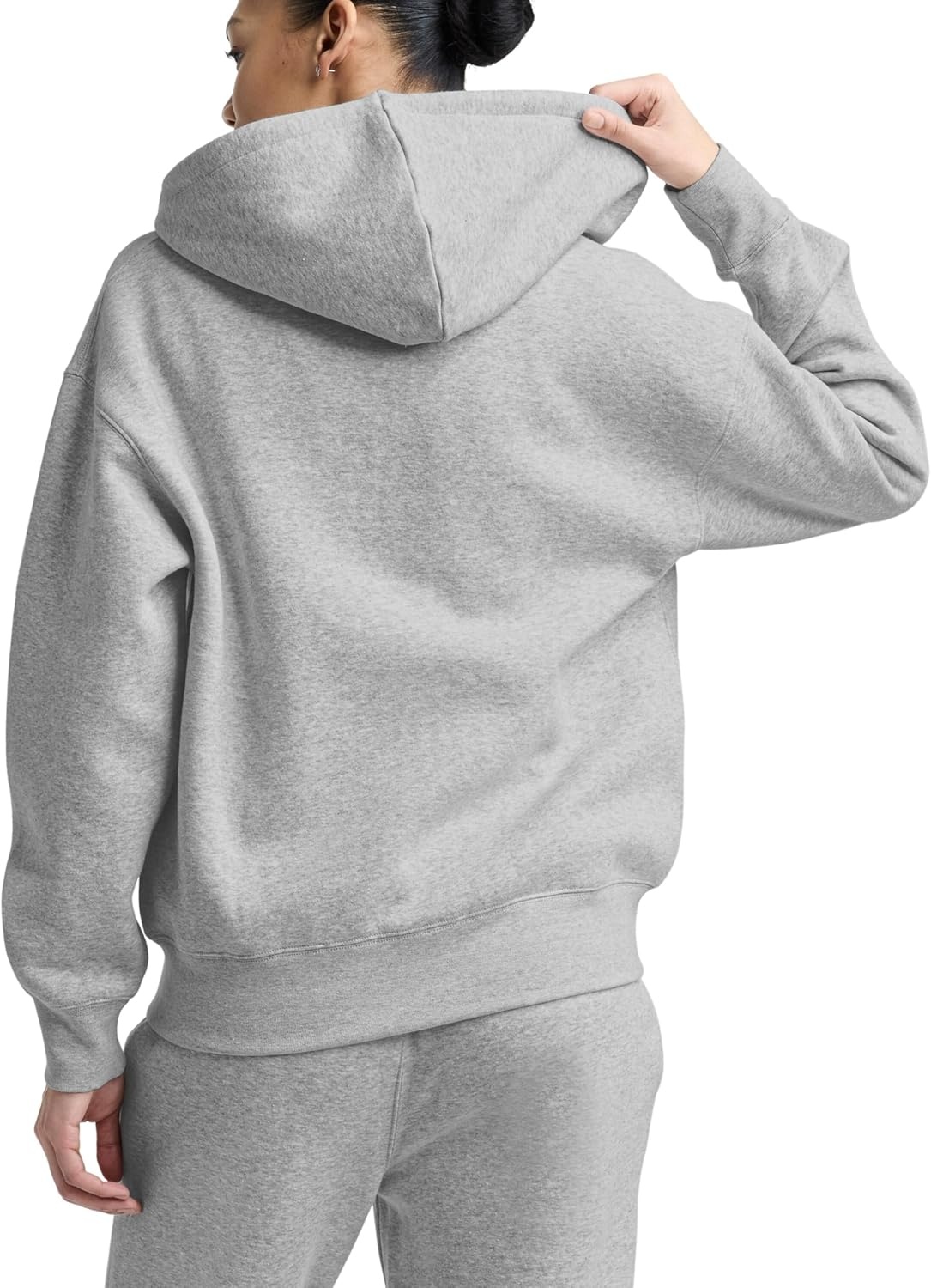 image:imageChampion Womens Full Zip Fleece Hoodie Loose Fit Midweight C Logo Available in Regular and PlusOxford Gray Heather C Logo