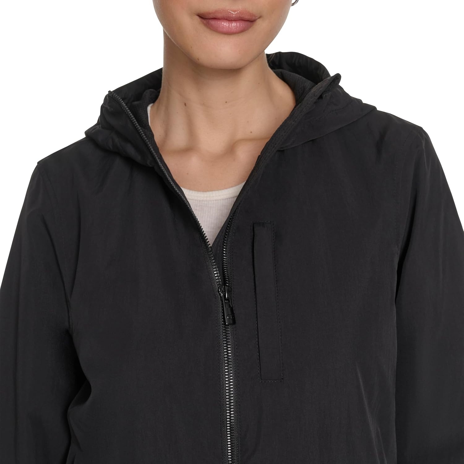 image:imageChampion Womens Hooded Cinch Waist Rain JacketBlack