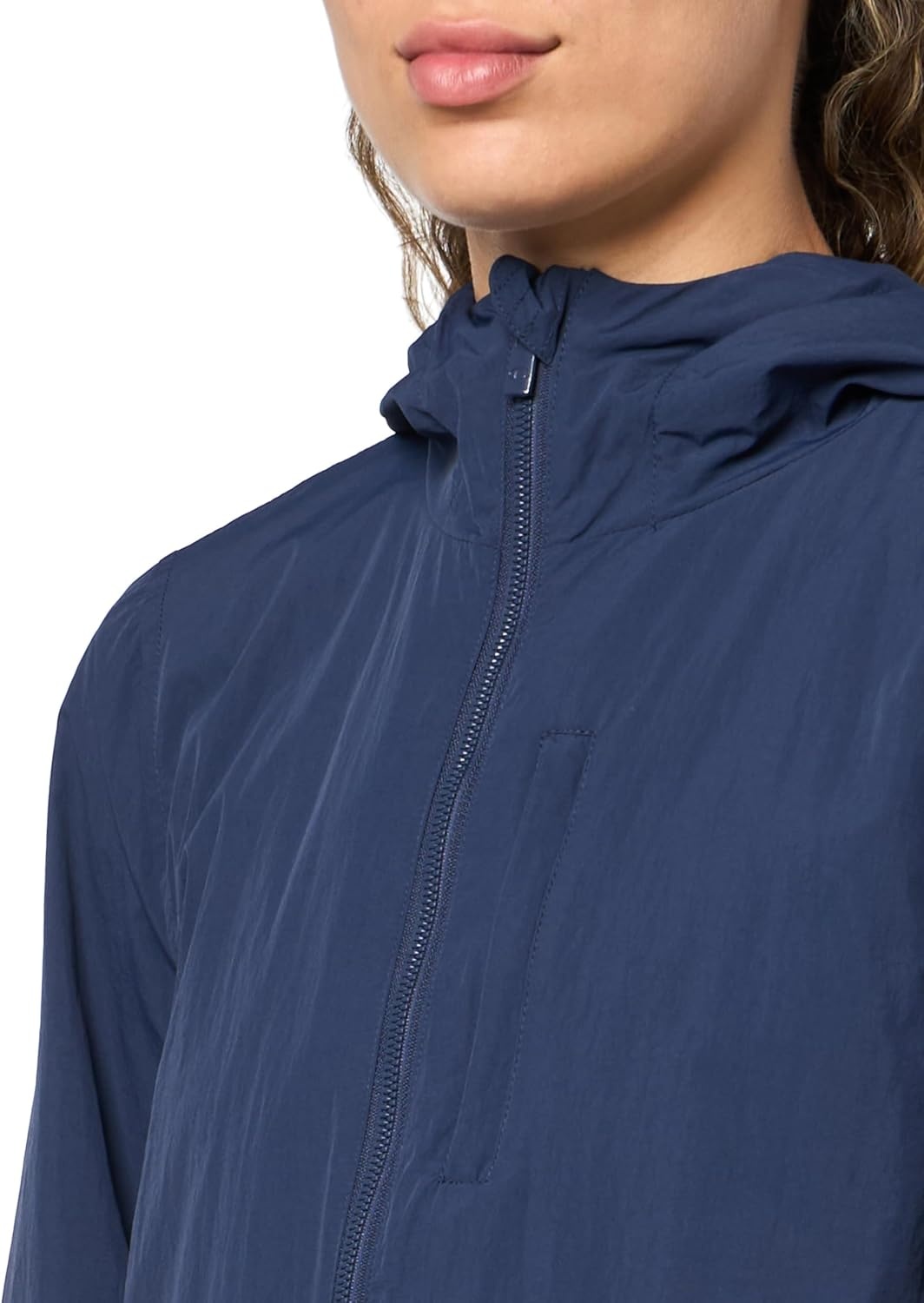 image:imageChampion Womens Hooded Cinch Waist Rain JacketPeacoat