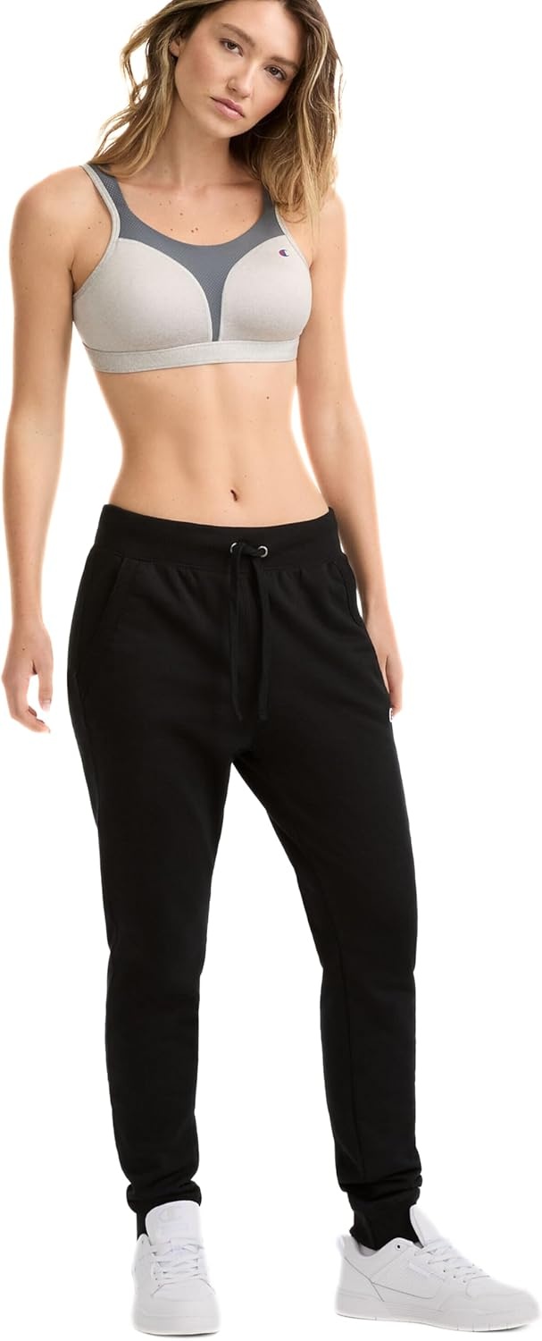 image:imageChampion Womens Joggers Fleece Joggers Comfortable Pants for Women 29 PlusBlack C Logo