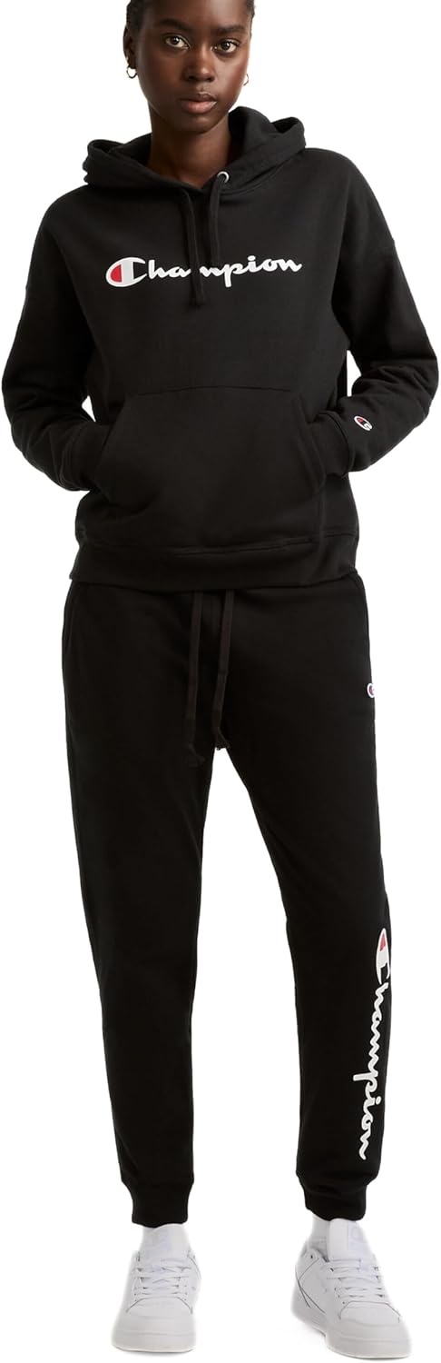 image:imageChampion Womens Joggers Fleece Joggers Comfortable Pants for Women 29 PlusBlack Classic Script Logo