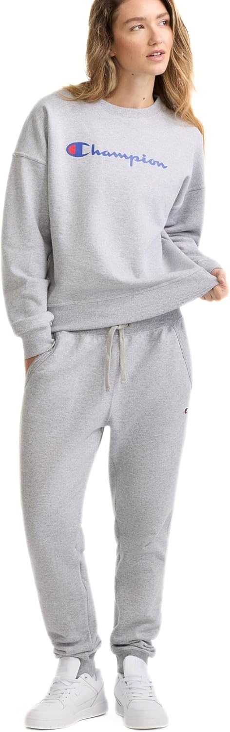 image:imageChampion Womens Joggers Fleece Joggers Comfortable Pants for Women 29 PlusOxford Gray C Logo
