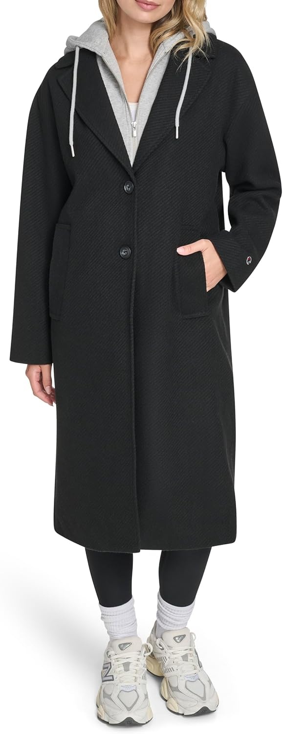 image:imageChampion Womens Long Top Coat With Removable Jersey BibBlack