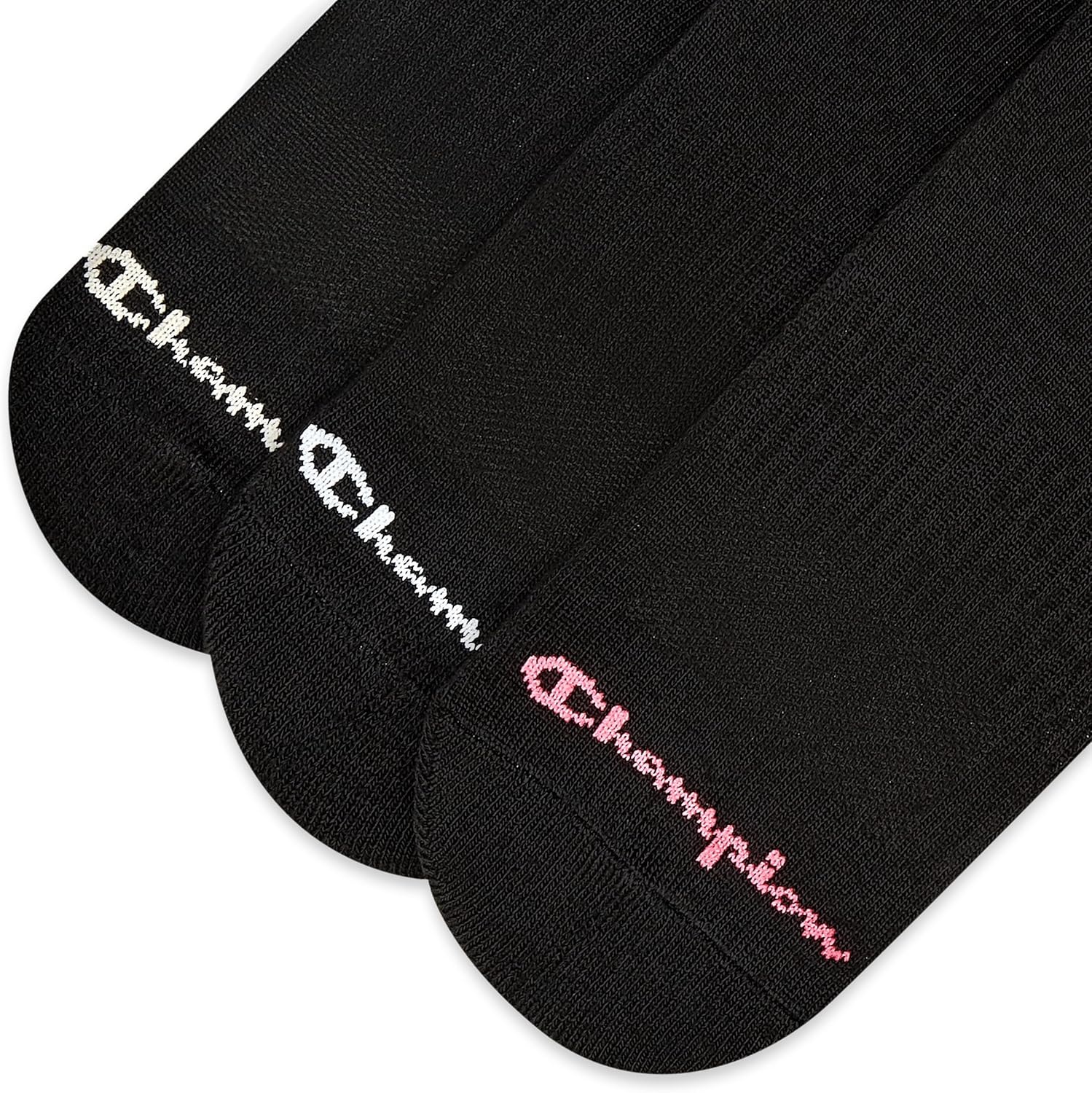 image:imageChampion Womens Low Cut Beathable MoistureWicking Athletic Socks 6PackBlack Toe Logo