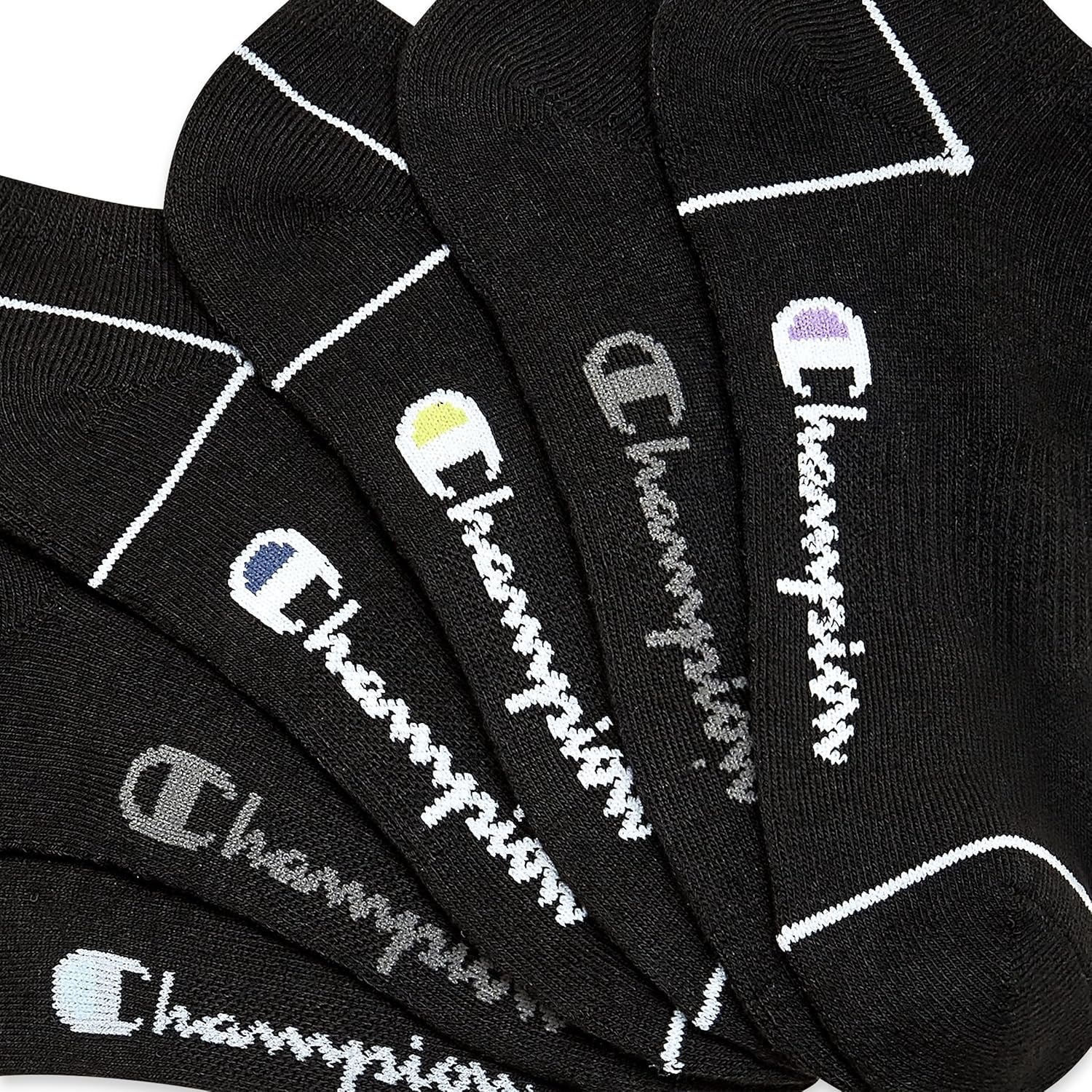 image:imageChampion Womens Low Cut Beathable MoistureWicking Athletic Socks 6PackBlack Heel Toe