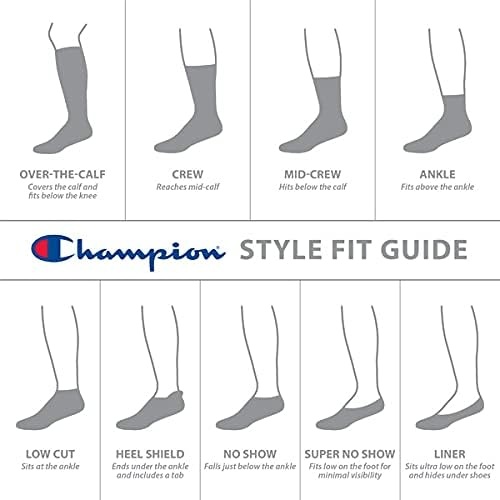 image:imageChampion Womens Low Cut Beathable MoistureWicking Athletic Socks 6PackBlackWhite Assortment