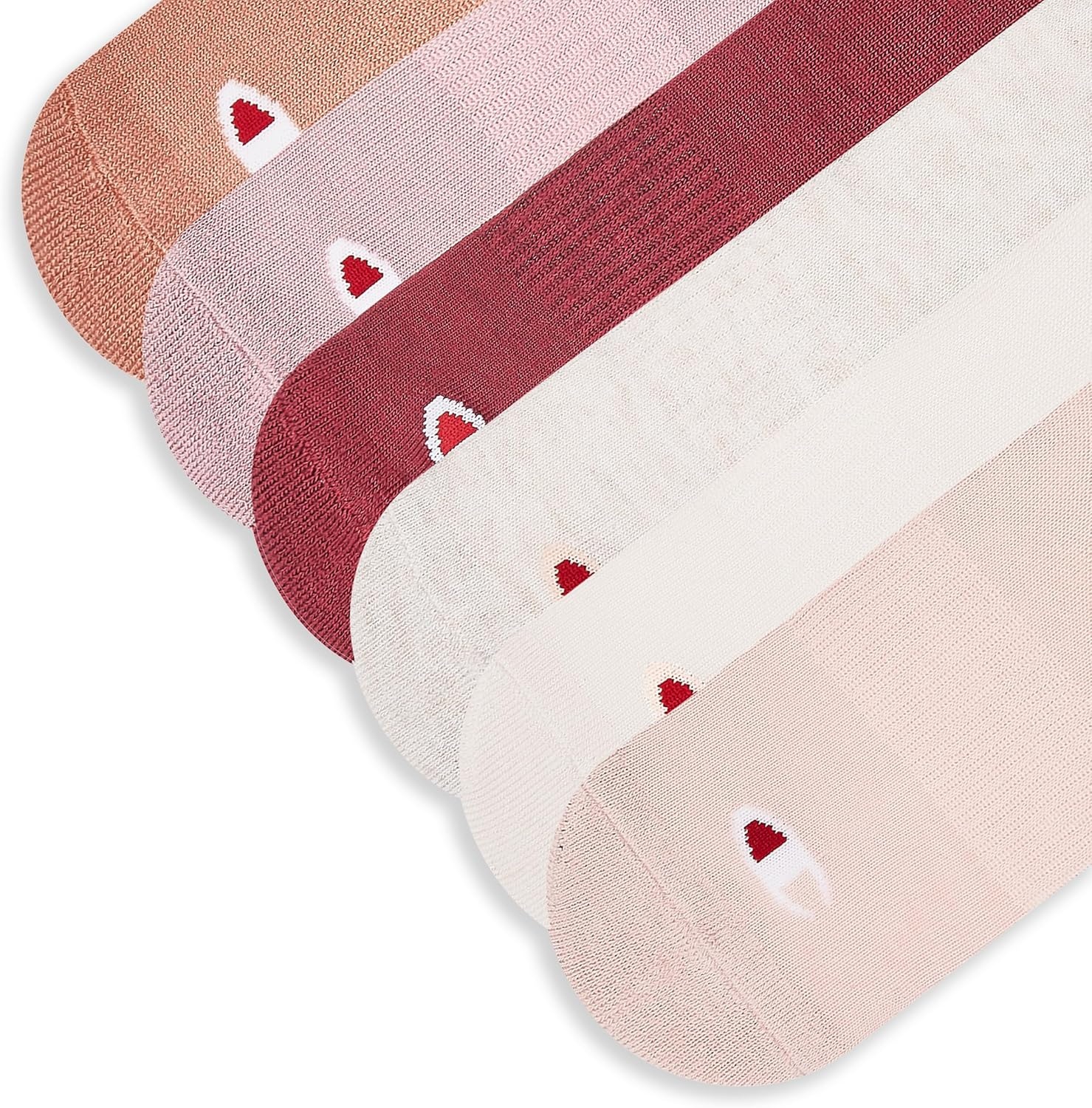 image:imageChampion Womens Low Cut Beathable MoistureWicking Athletic Socks 6PackNeutralPink Assorted