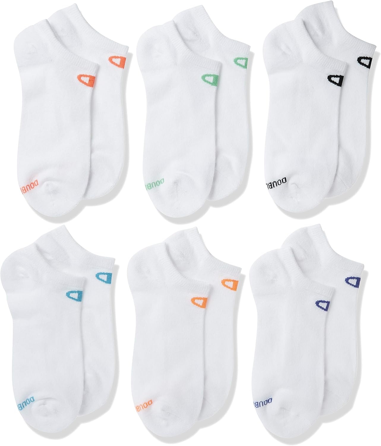 image:imageChampion Womens Low Cut Beathable MoistureWicking Athletic Socks 6PackWhite