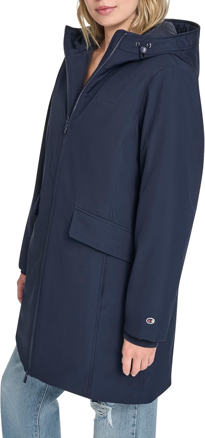 image:imageChampion Womens Midlength Hooded ParkaNavy