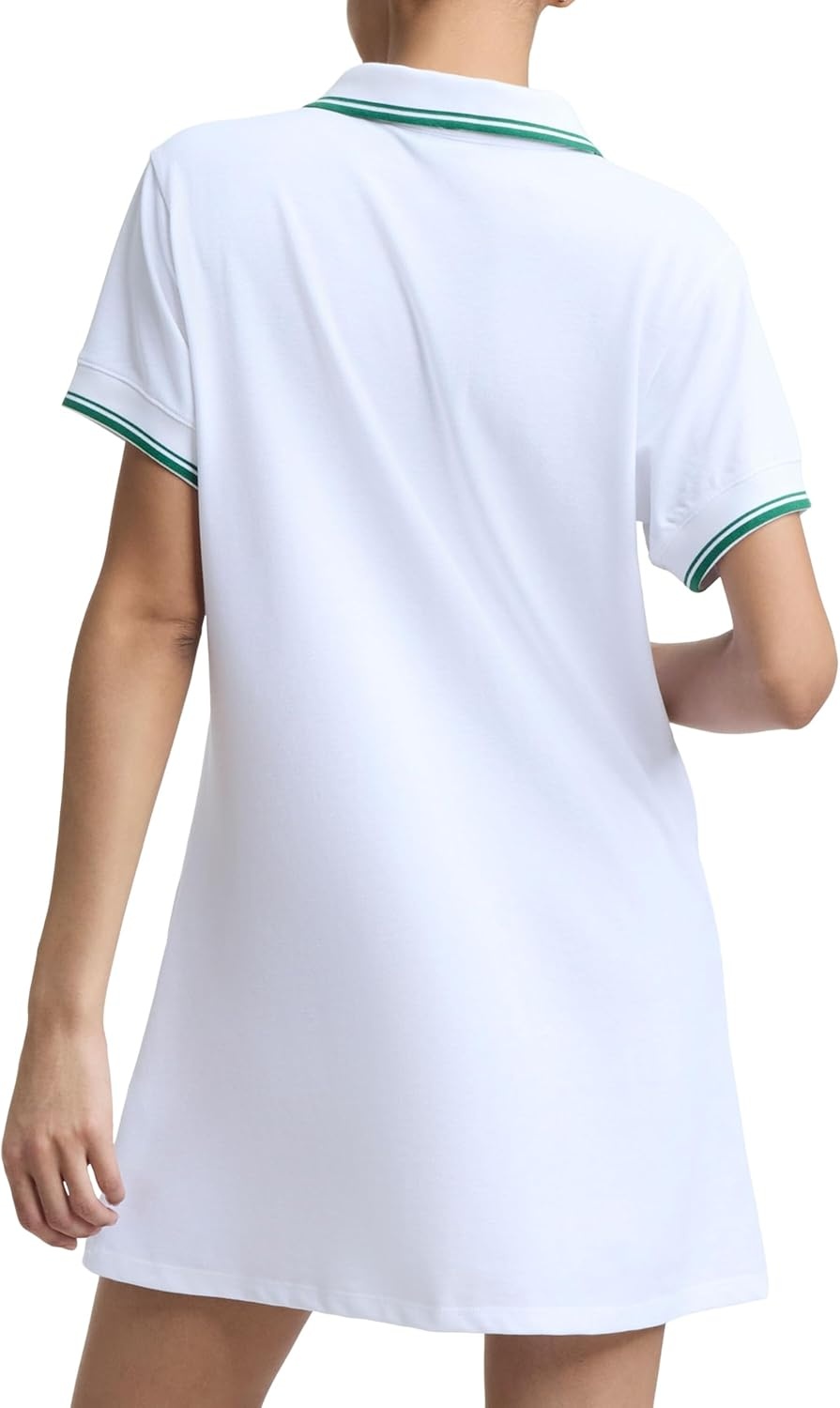 image:imageChampion Womens Off the Court Short Sleeve 345 Polo Dress Standard FitBright White