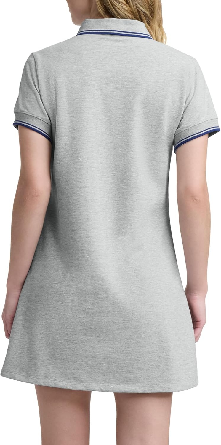 image:imageChampion Womens Off the Court Short Sleeve 345 Polo Dress Standard FitOxford Gray Heather