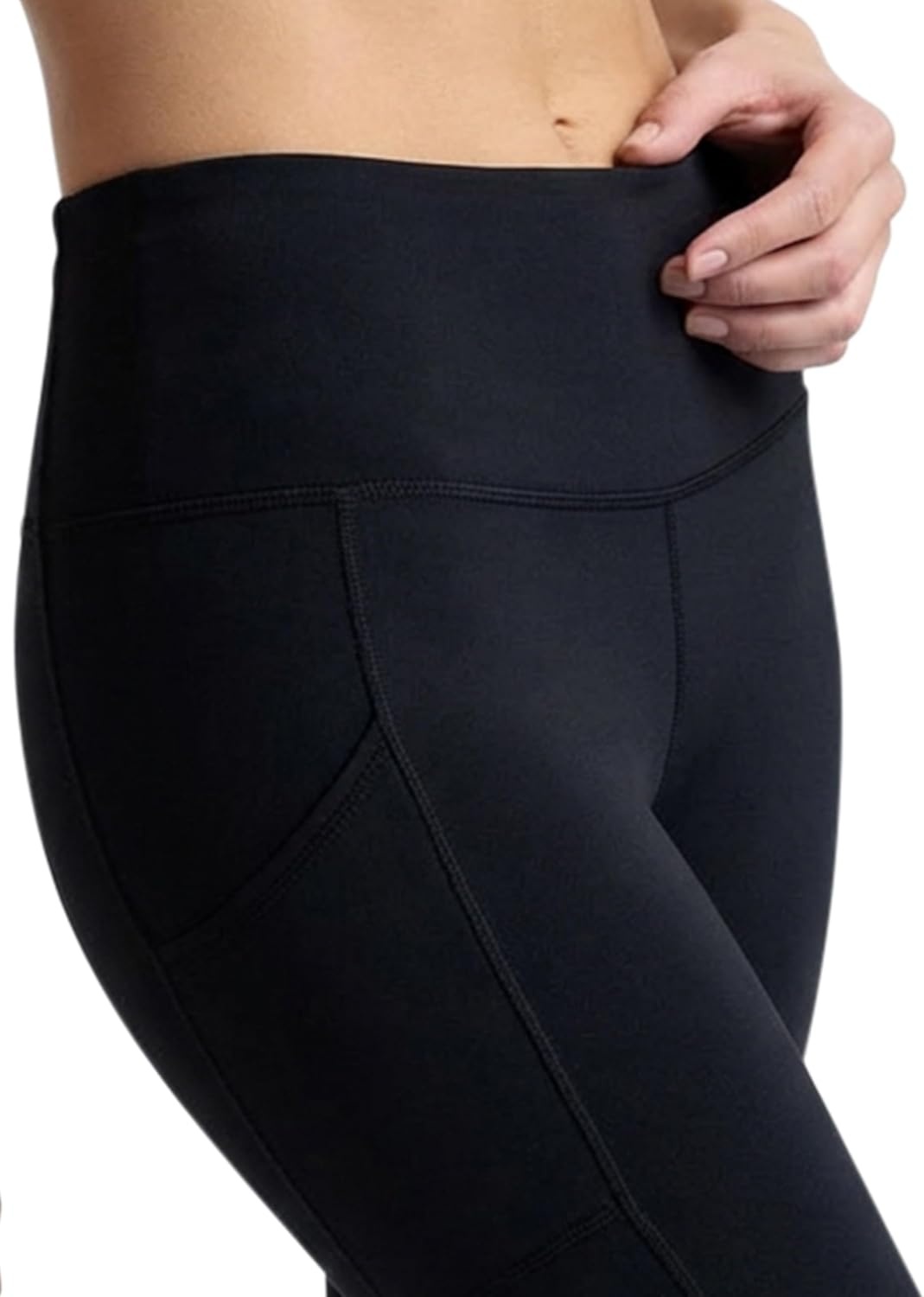 image:imageChampion Womens Performance Inner Drawcord 78 Leggings FittedBlack C Logo