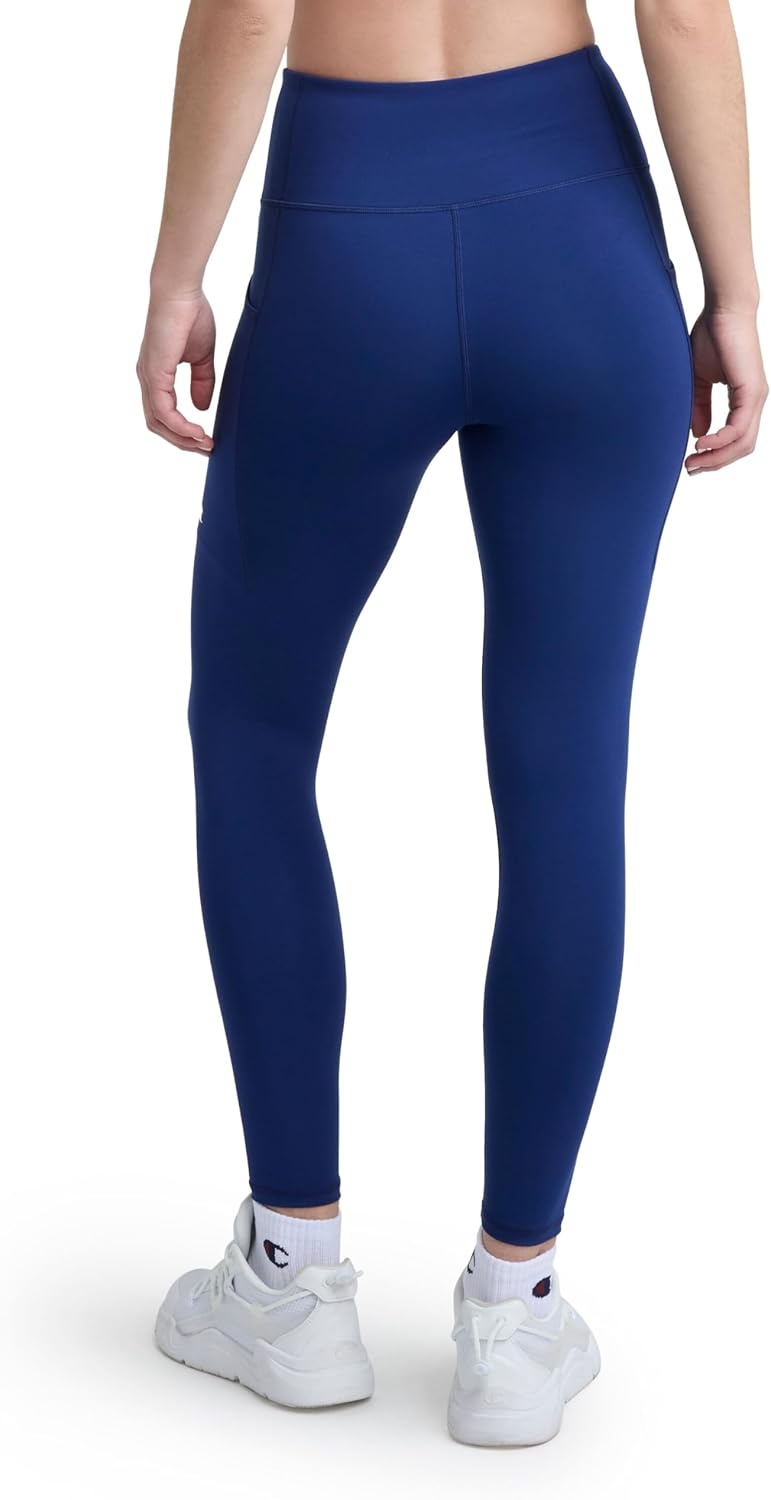image:imageChampion Womens Performance Inner Drawcord 78 Leggings FittedBlue Depths C Logo