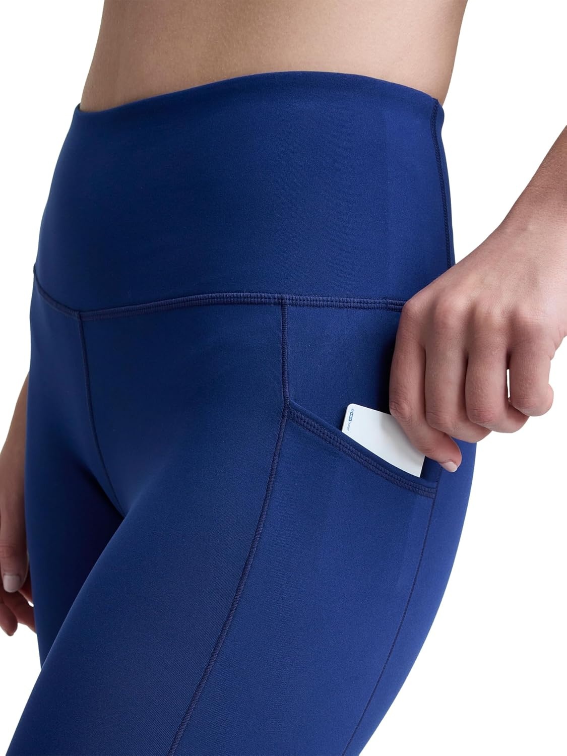 image:imageChampion Womens Performance Inner Drawcord 78 Leggings FittedBlue Depths C Logo