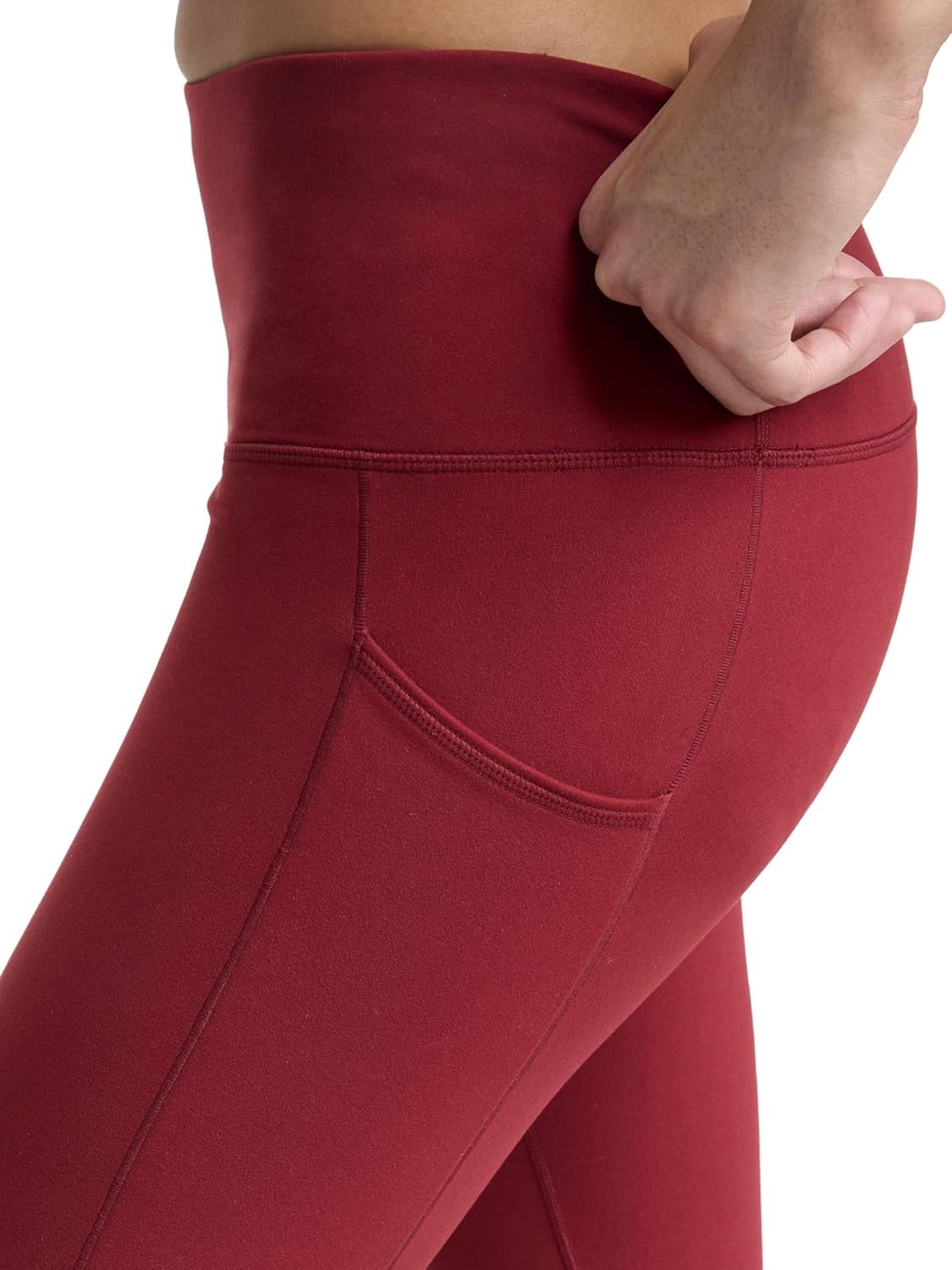 image:imageChampion Womens Performance Inner Drawcord 78 Leggings FittedPomegranate C Logo