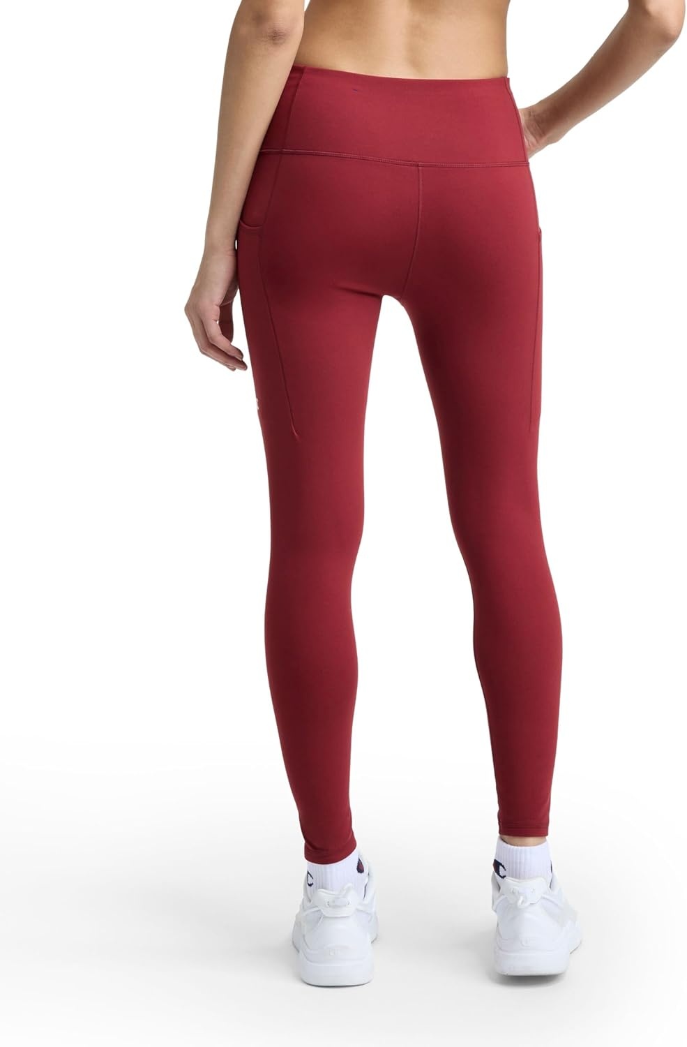 image:imageChampion Womens Performance Inner Drawcord 78 Leggings FittedPomegranate C Logo