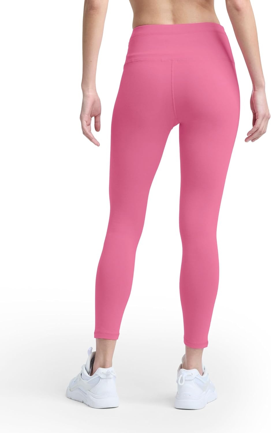 image:imageChampion Womens Performance Script Drawcord 78 Leggings FittedPink Cosmos Script Logo