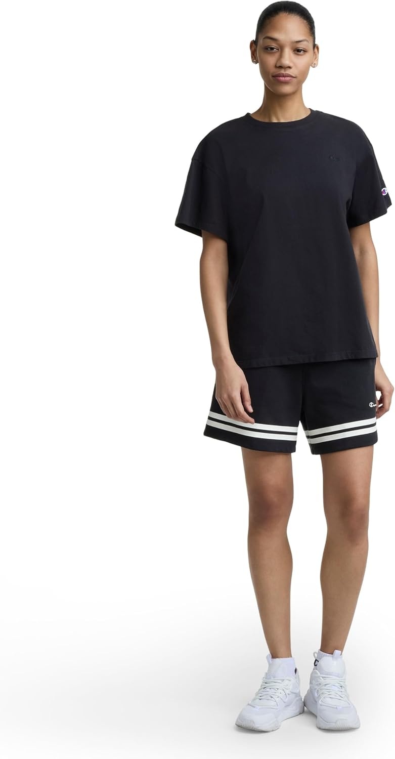 image:imageChampion Womens Pitcher 5 Athletic Short Standard Fit French TerryBlack
