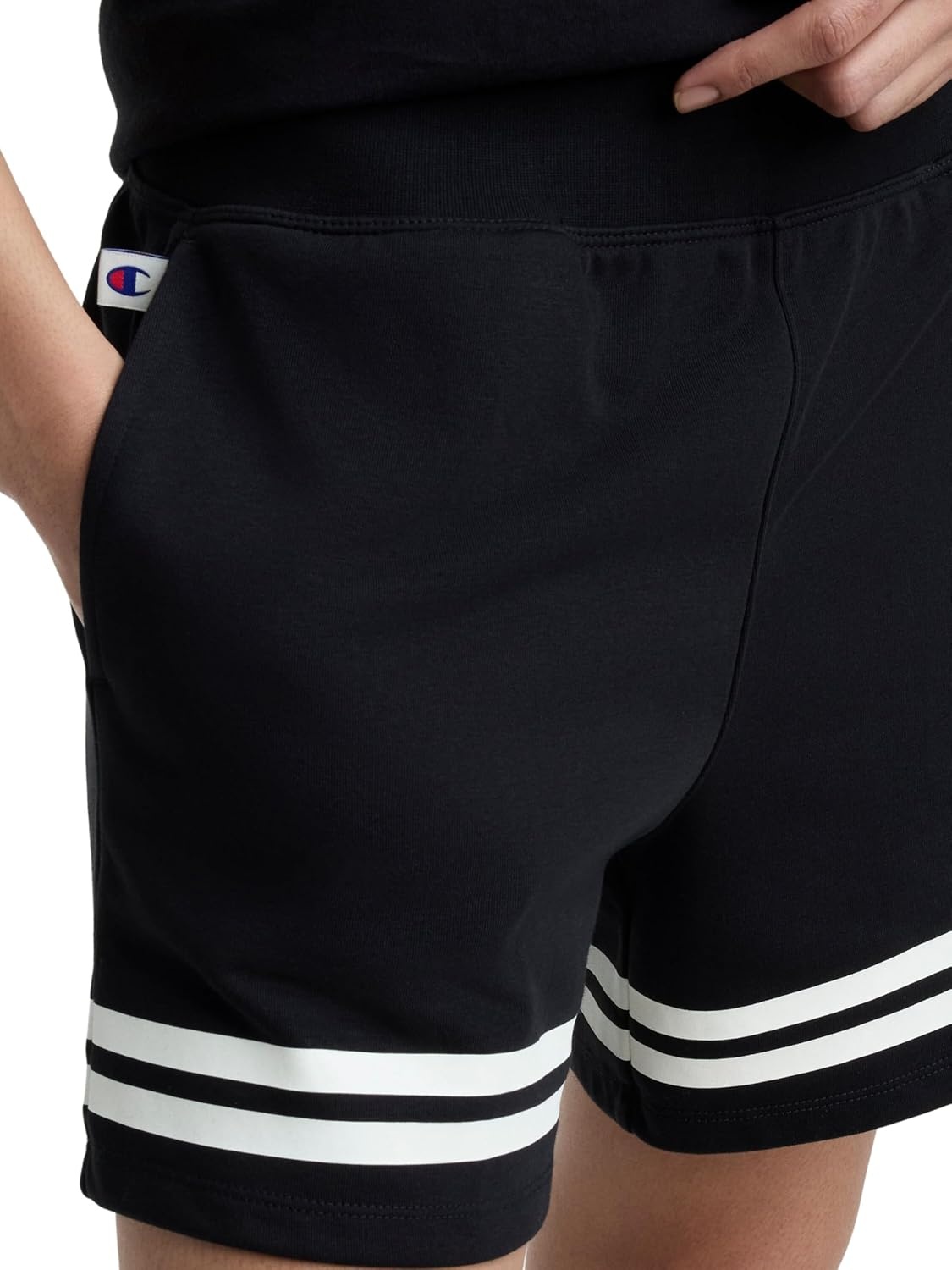 image:imageChampion Womens Pitcher 5 Athletic Short Standard Fit French TerryBlack