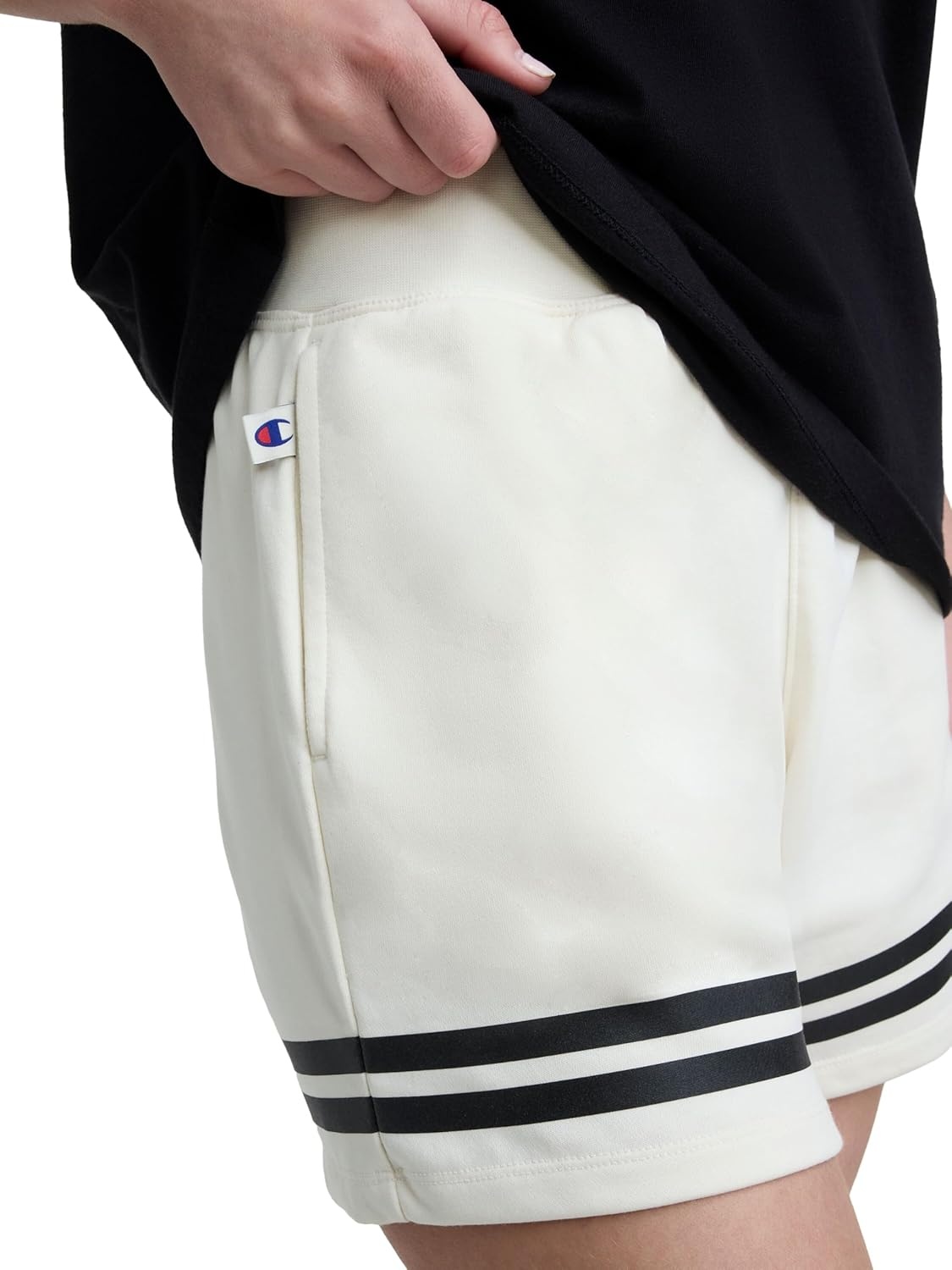 image:imageChampion Womens Pitcher 5 Athletic Short Standard Fit French TerryUnbleached Cotton