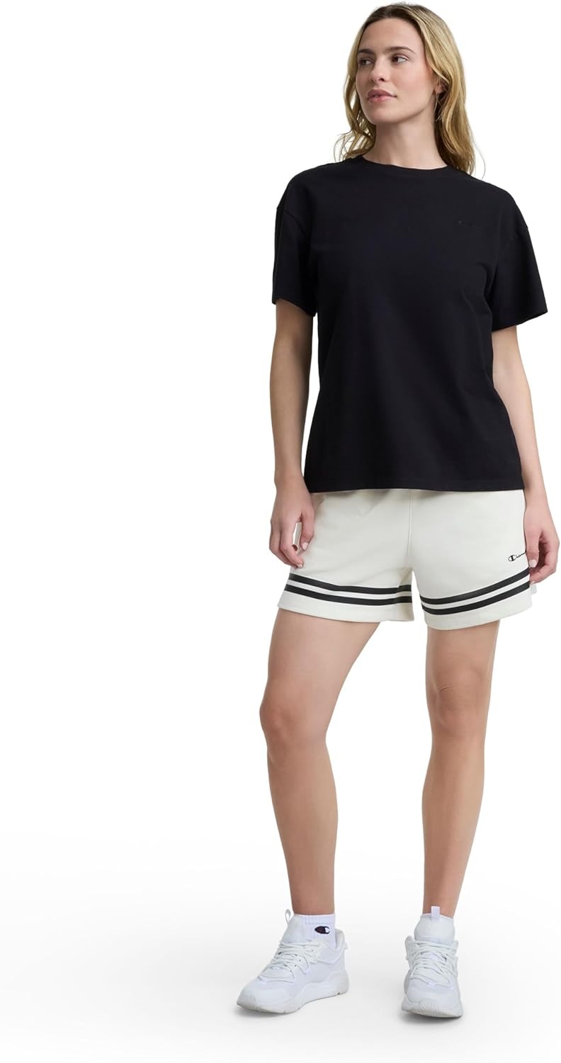 image:imageChampion Womens Pitcher 5 Athletic Short Standard Fit French TerryUnbleached Cotton
