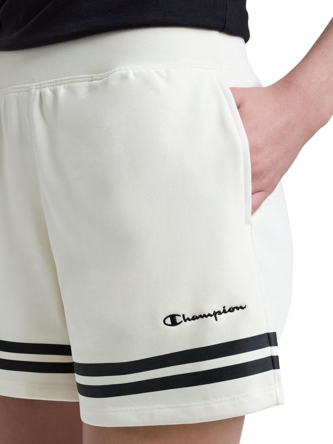 image:imageChampion Womens Pitcher 5 Athletic Short Standard Fit French TerryUnbleached Cotton
