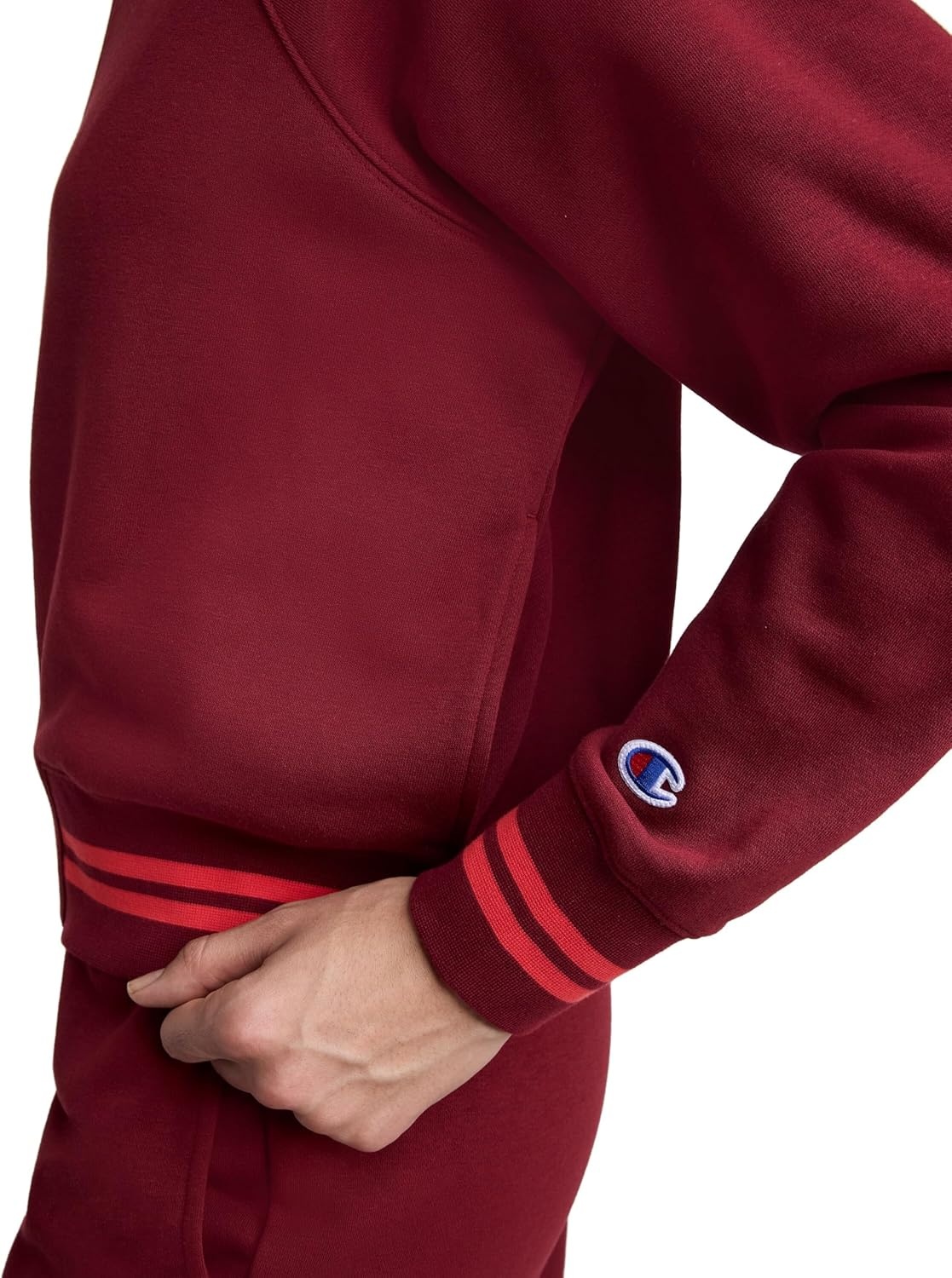 image:imageChampion Womens Pitcher Fullzip Mock Neck Track Jacket Standard Fit French TerryPomegranate