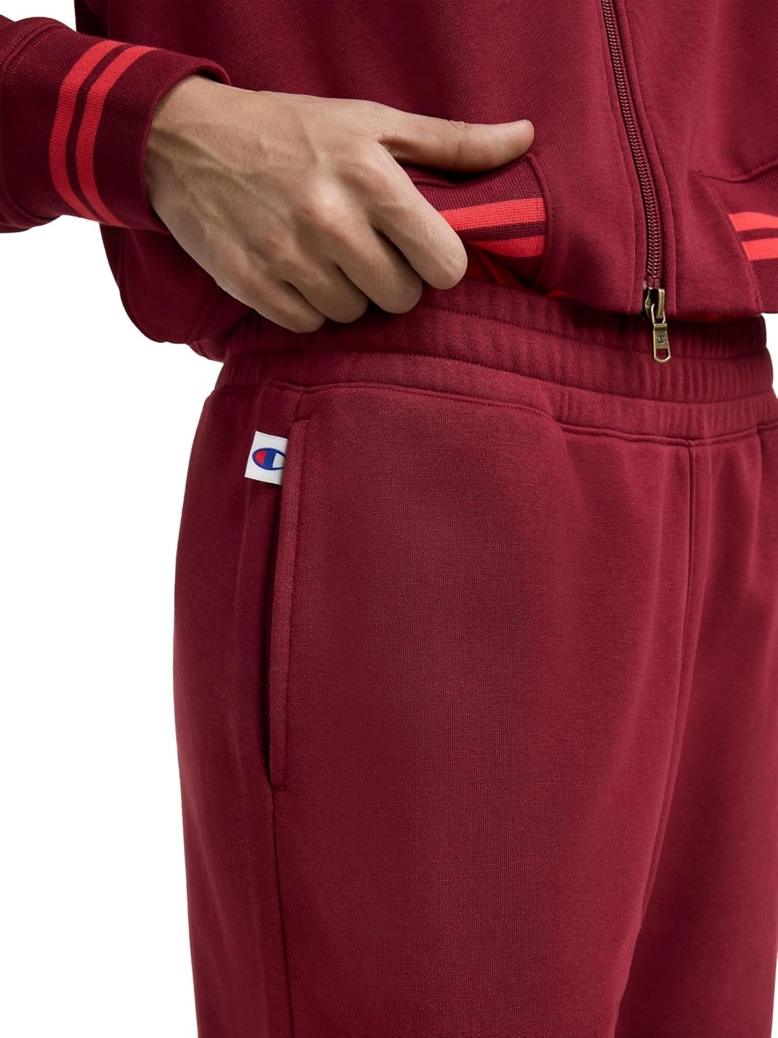 image:imageChampion Womens Pitcher Pant Standard Fit French TerryPomegranate
