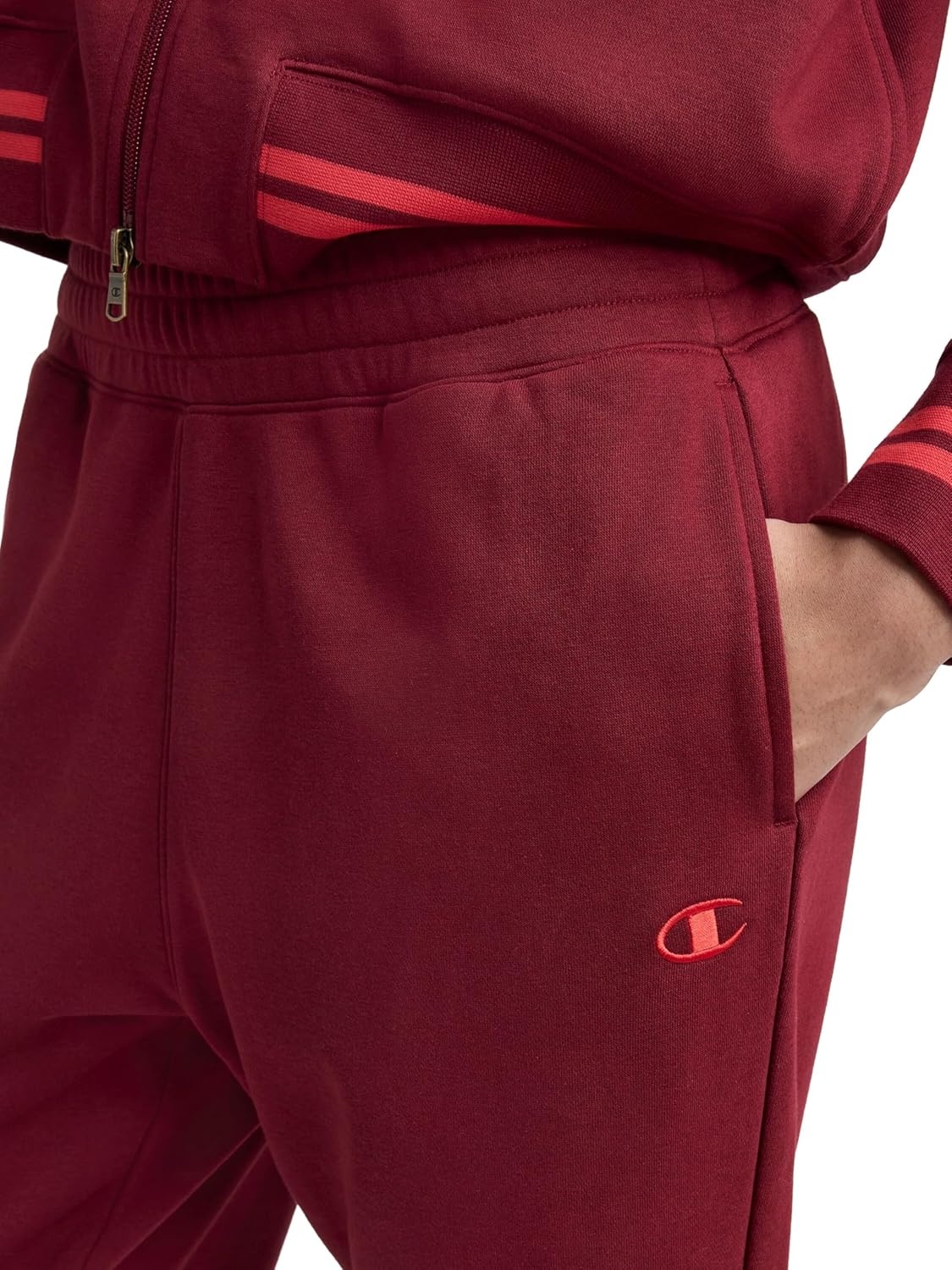 image:imageChampion Womens Pitcher Pant Standard Fit French TerryPomegranate