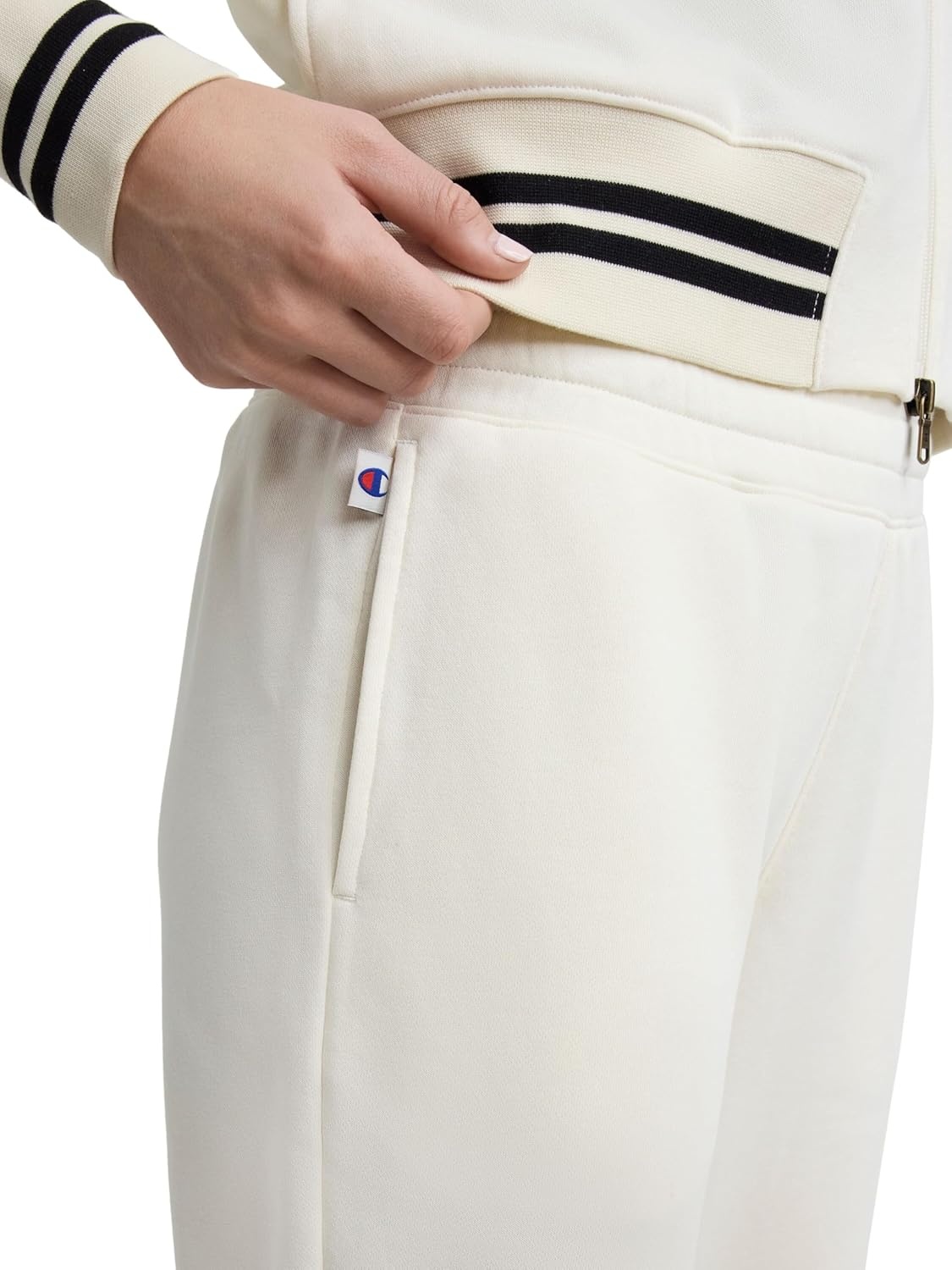 image:imageChampion Womens Pitcher Pant Standard Fit French TerryUnbleached Cotton