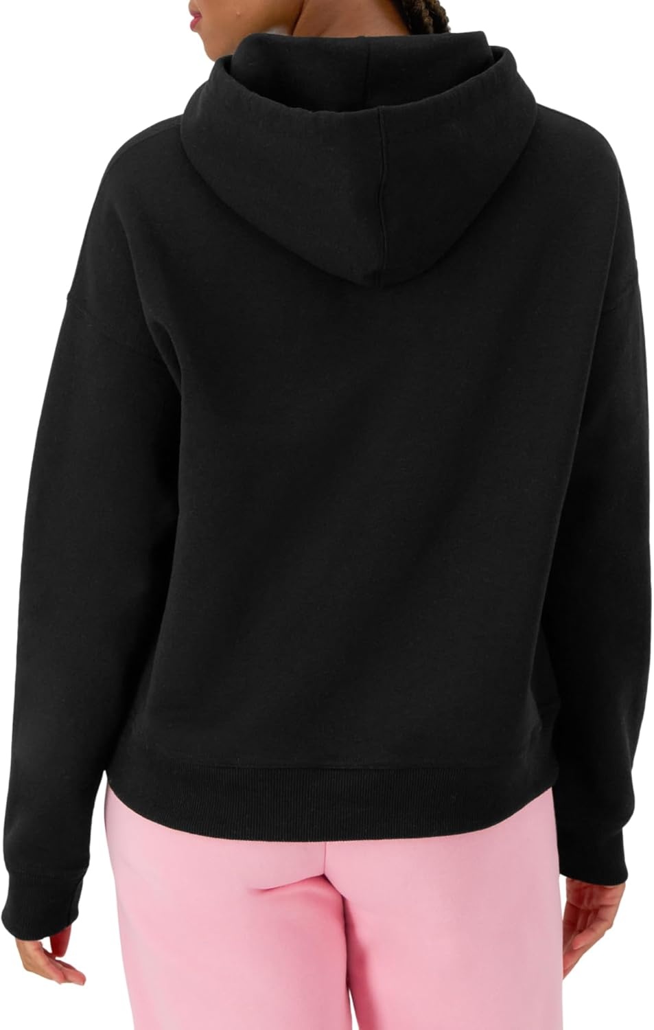 image:imageChampion Womens Pullover Fleece Hoodie Loose Fit Midweight Script Logo Available in Regular and PlusBlack