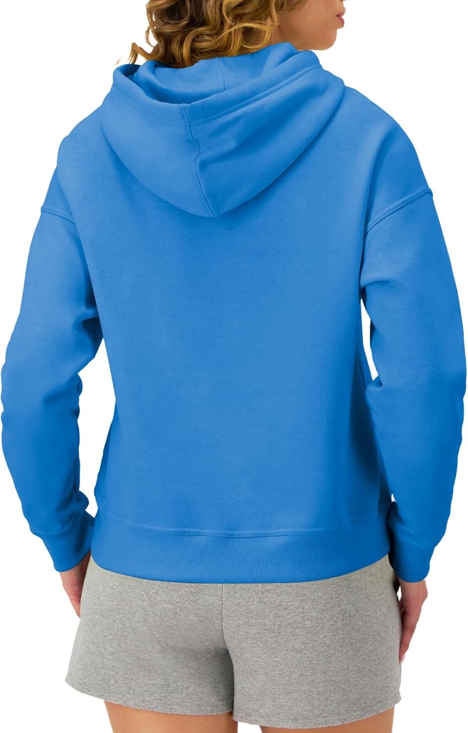 image:imageChampion Womens Pullover Fleece Hoodie Loose Fit Midweight Script Logo Available in Regular and PlusBlue Jay